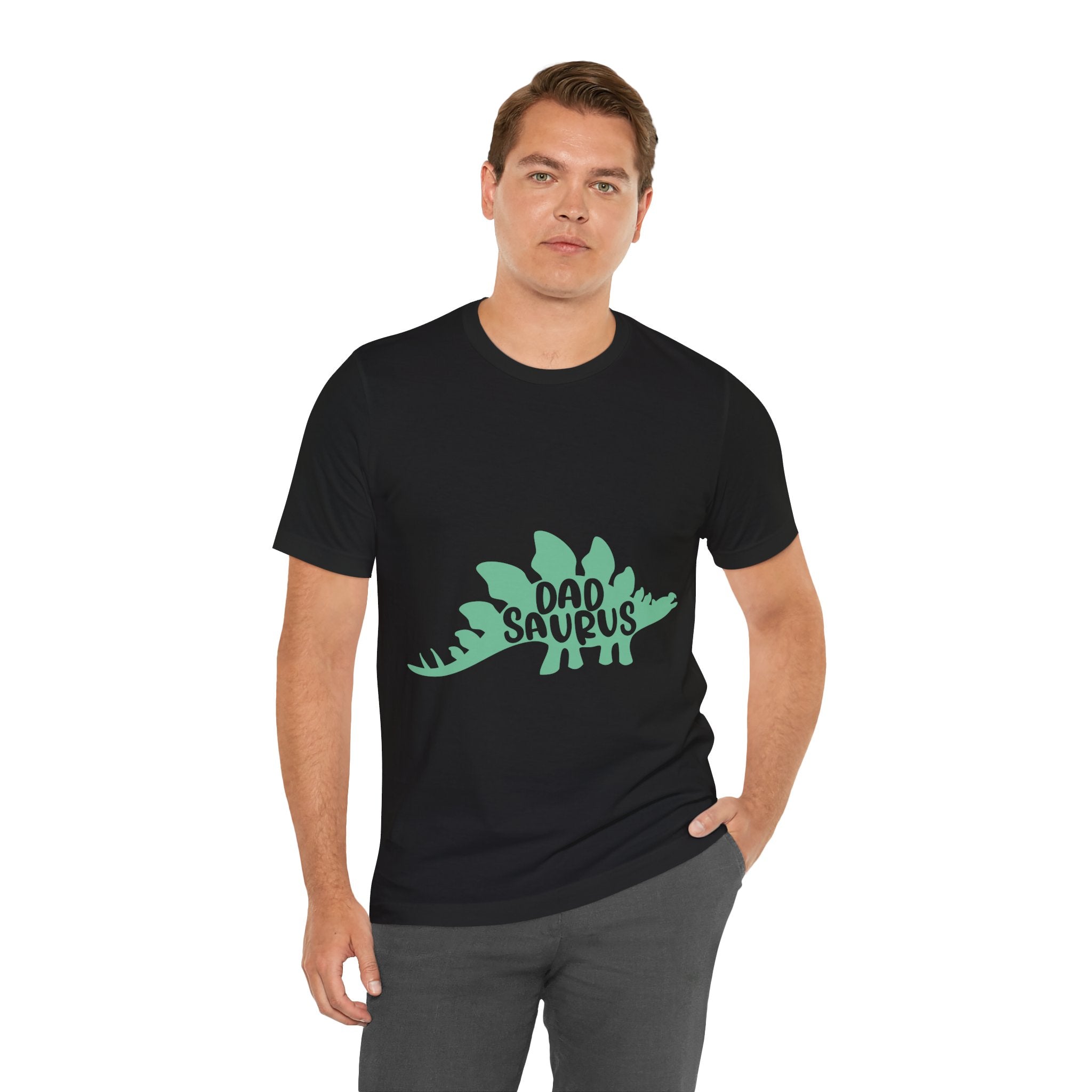 Dadsaurus T‑Shirt — 'Dadsaurus' Stegosaurus Tee for Fathers, Father’s Day Gift