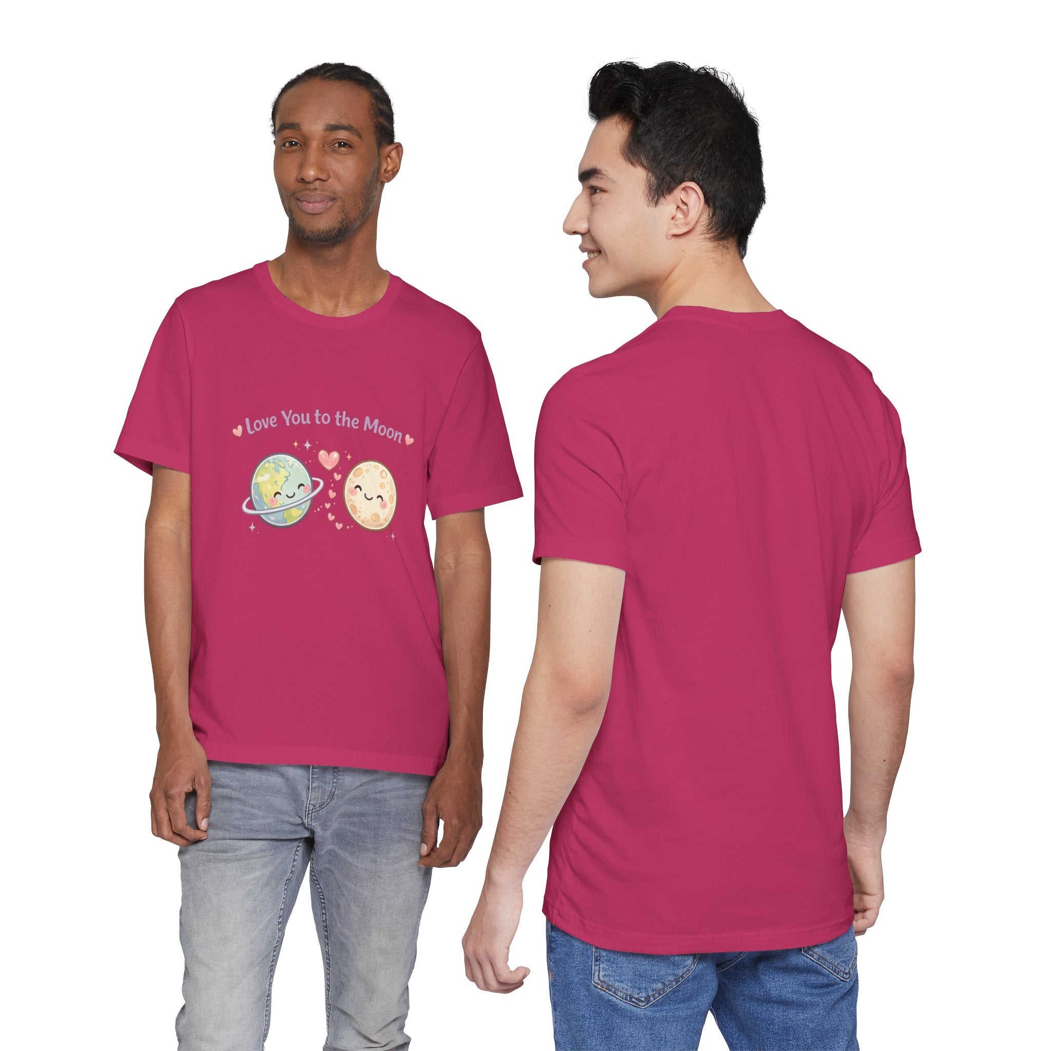Love You to the Moon T-Shirt — Cute Planet & Moon Couple Tee