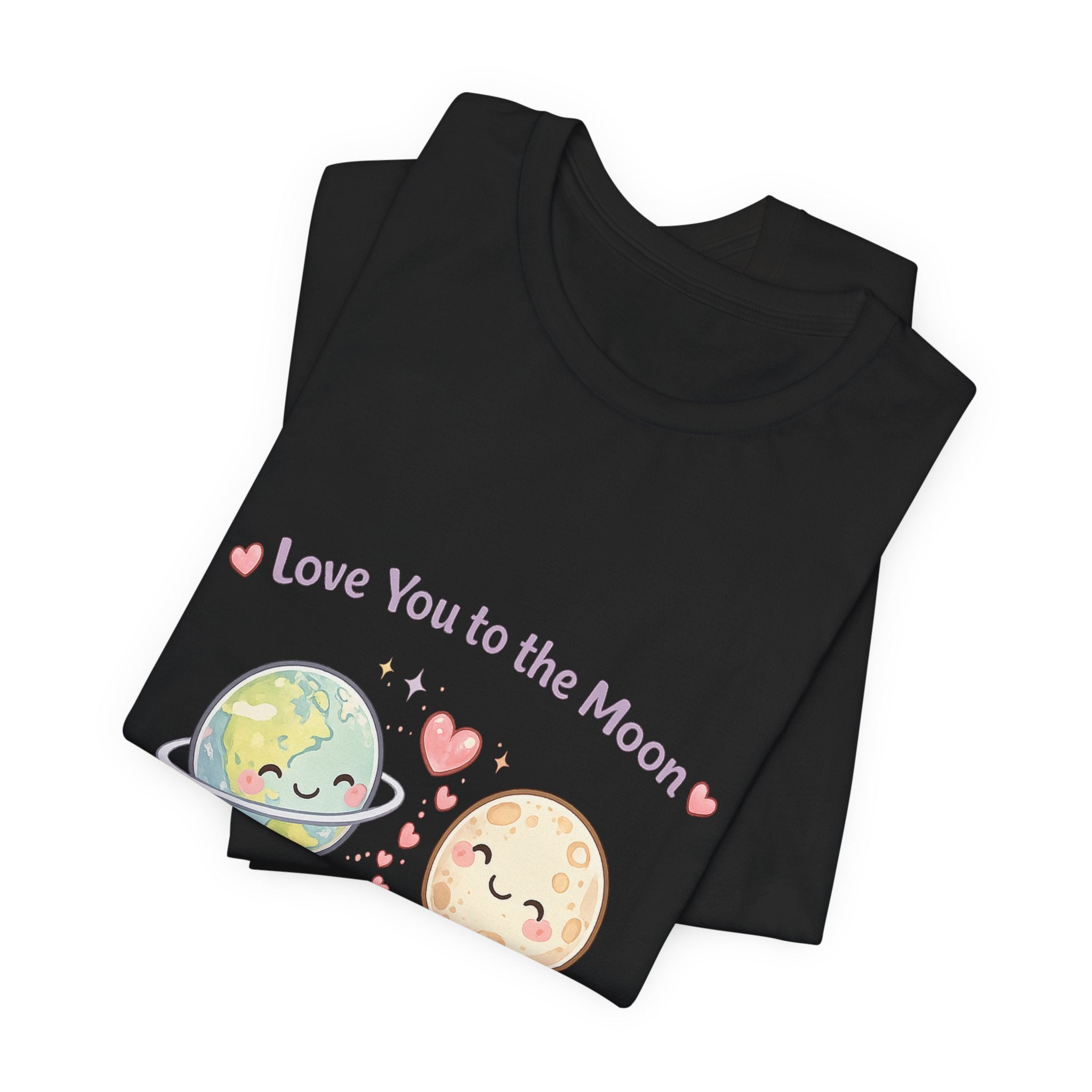Love You to the Moon T-Shirt — Cute Planet & Moon Couple Tee