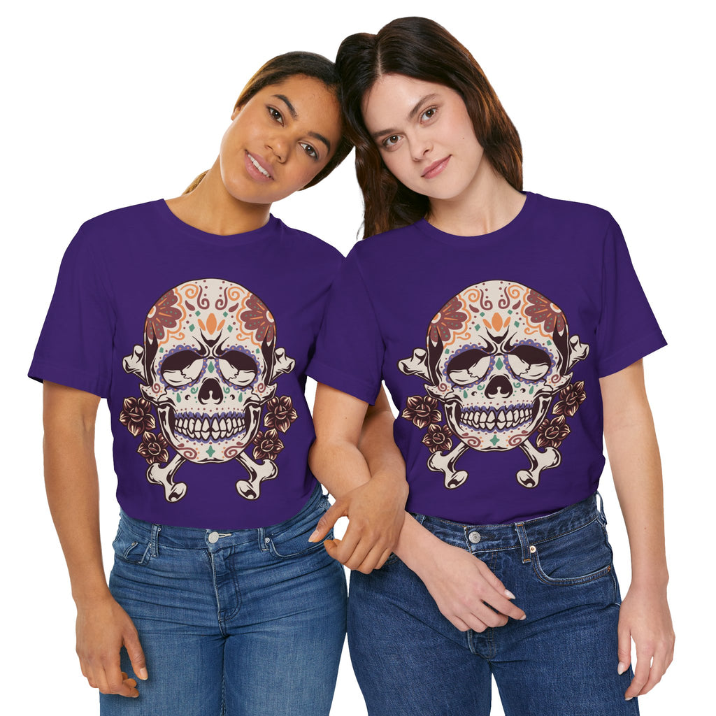 Sugar Skull Tee — Floral Day of the Dead Skull T-Shirt