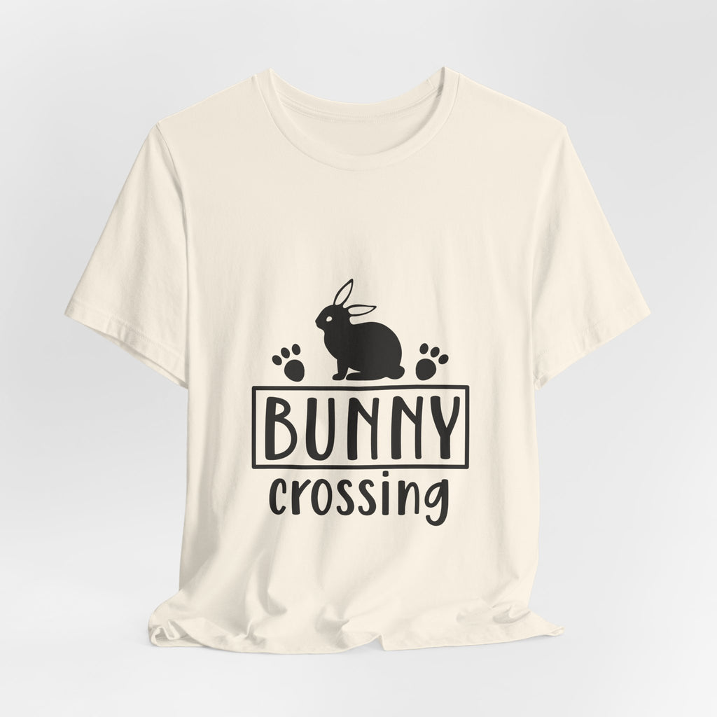 Bunny Crossing T‑Shirt — Cute Rabbit Graphic Tee for Easter & Animal Lovers