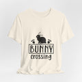 Bunny Crossing T‑Shirt — Cute Rabbit Graphic Tee for Easter & Animal Lovers