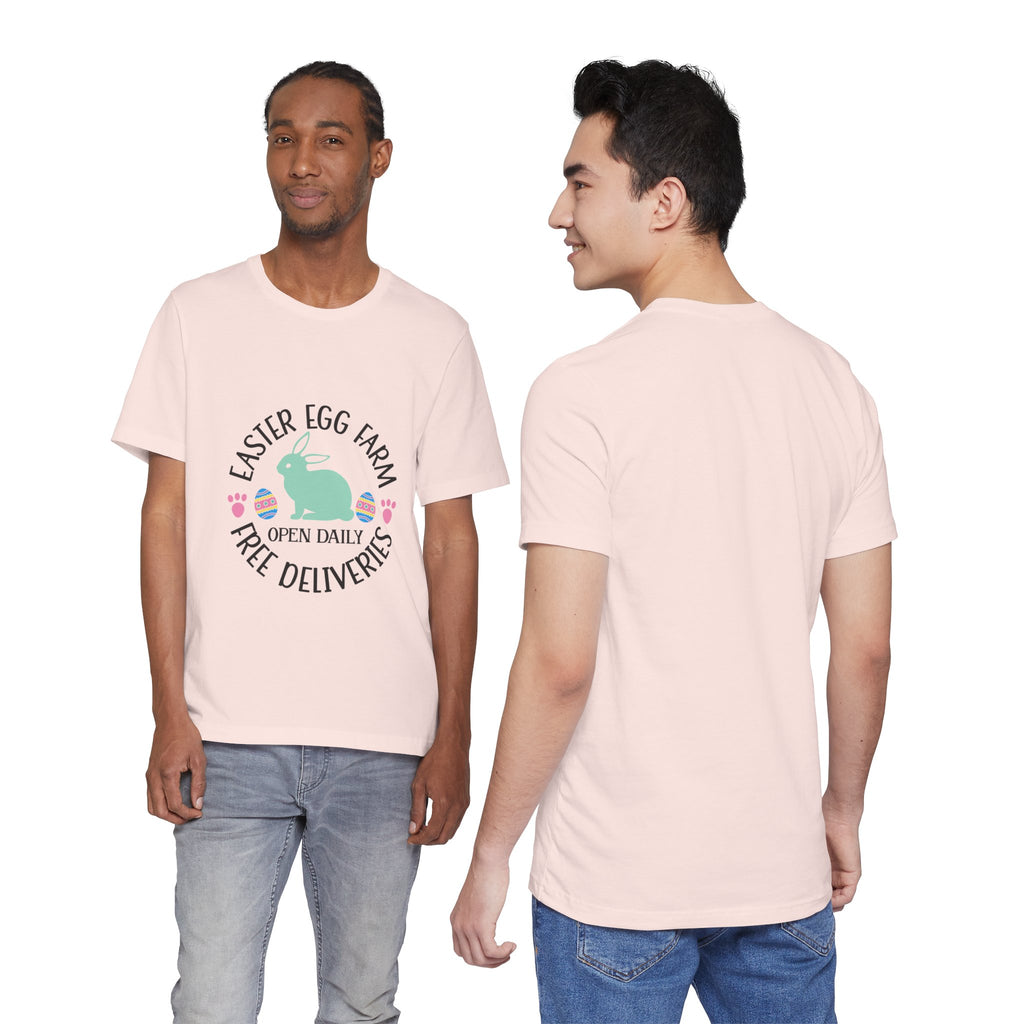 Easter Egg Farm T-Shirt – "Free Deliveries" Bunny Tee