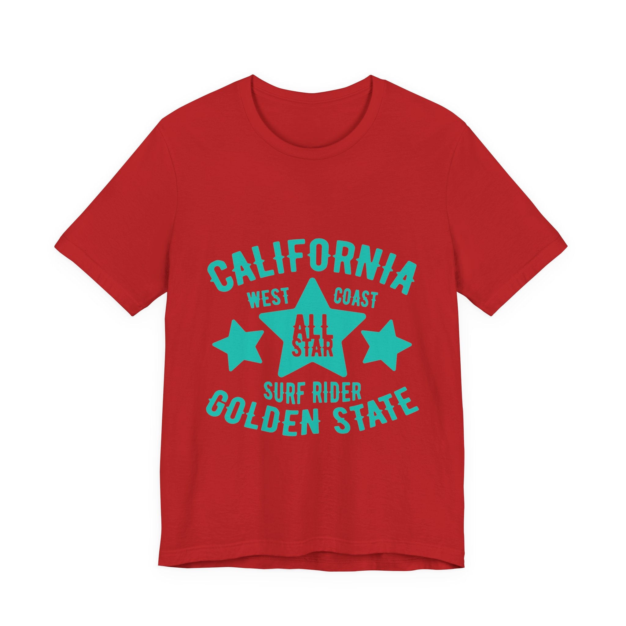 California Golden State Surf Rider Tee — West Coast All Star Graphic T-Shirt