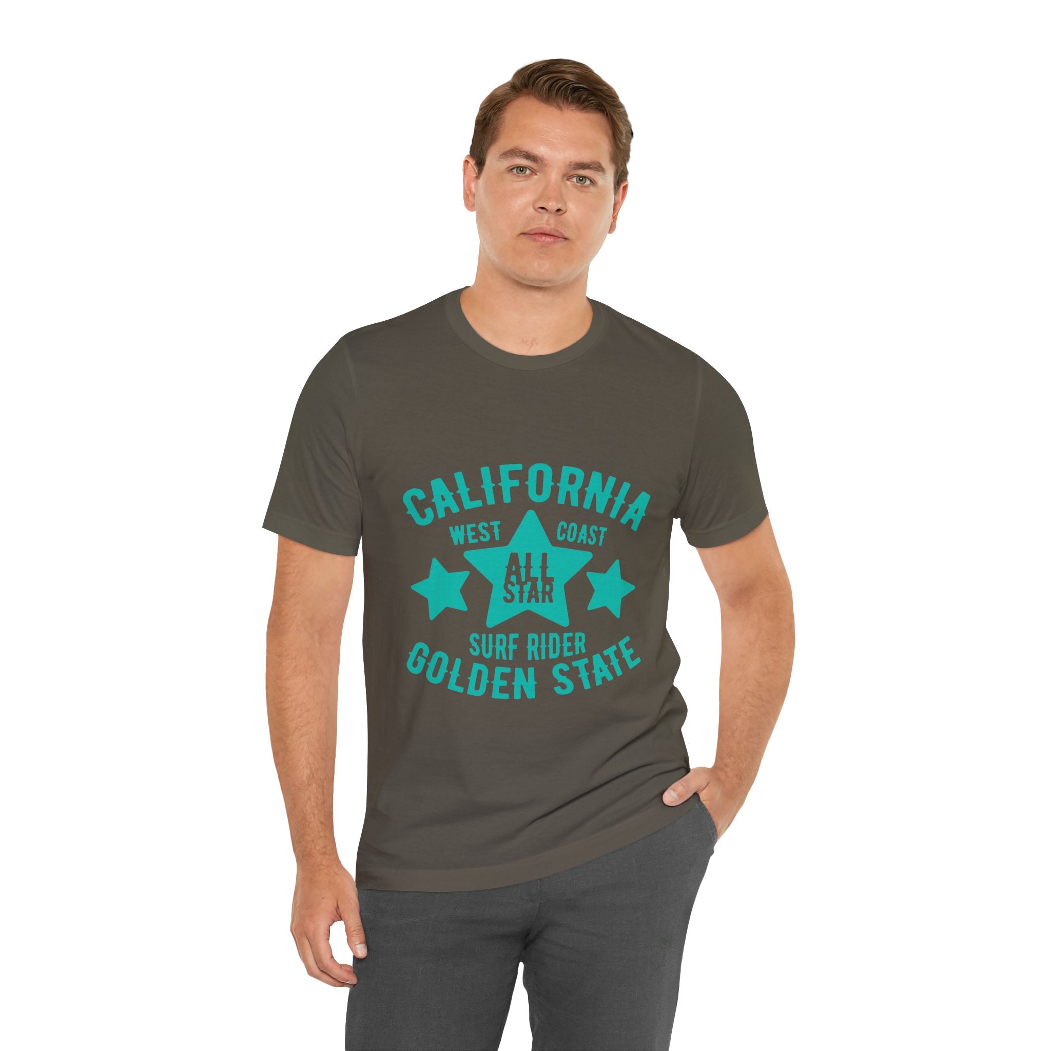 California Golden State Surf Rider Tee — West Coast All Star Graphic T-Shirt