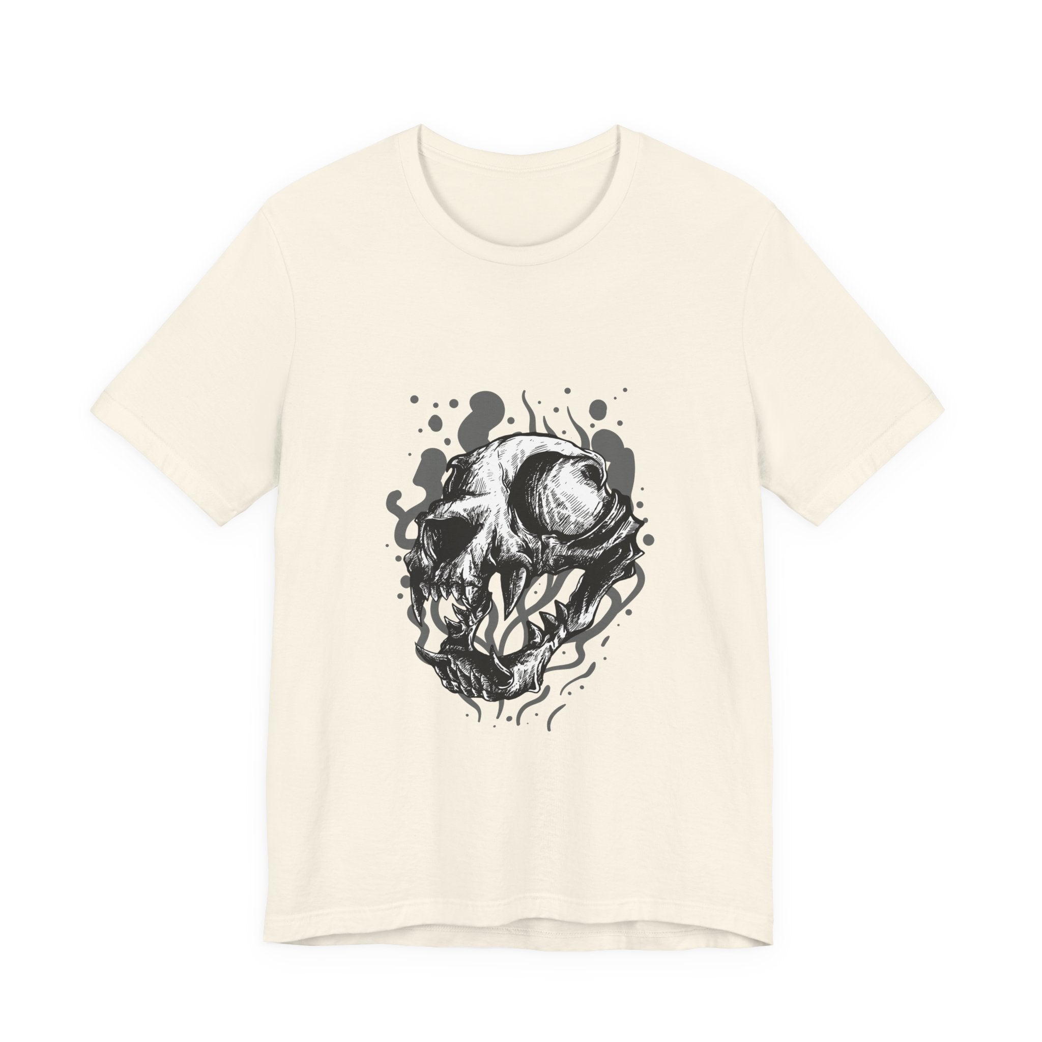 Skull Ink Graphic Tee — Monochrome Horror Skull T-Shirt