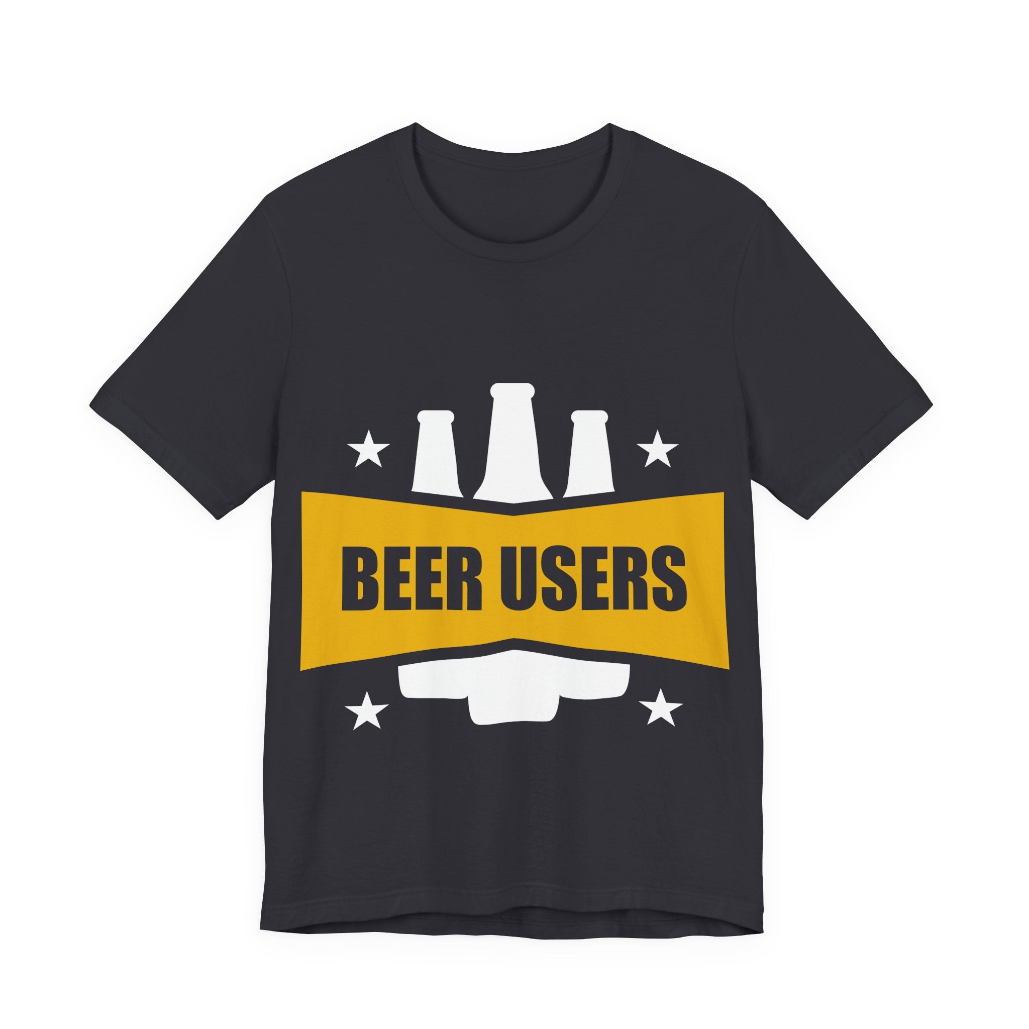 Beer Users Graphic Tee — Funny Beer Bottle Design T-Shirt