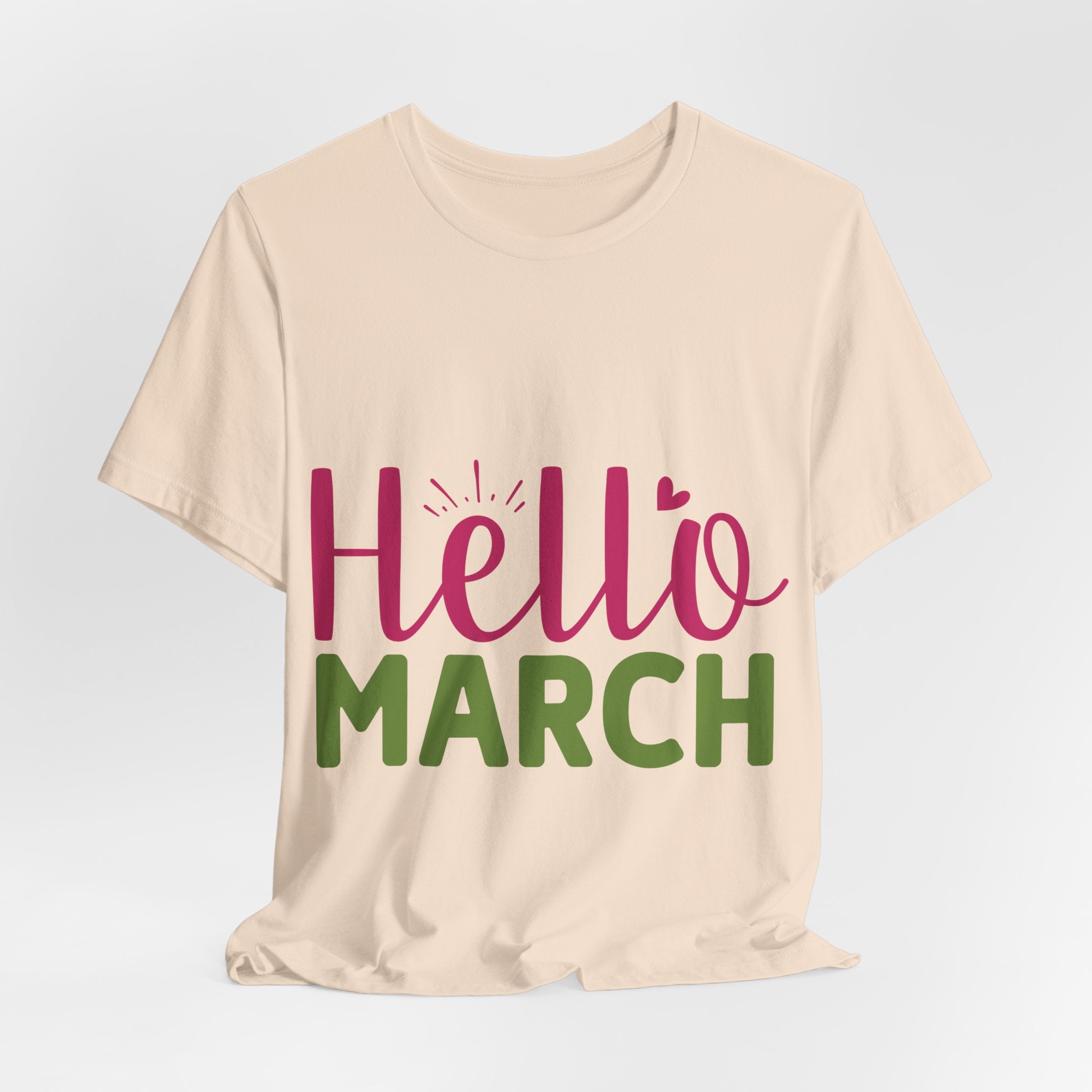 Hello March T-Shirt — Spring Greeting Tee