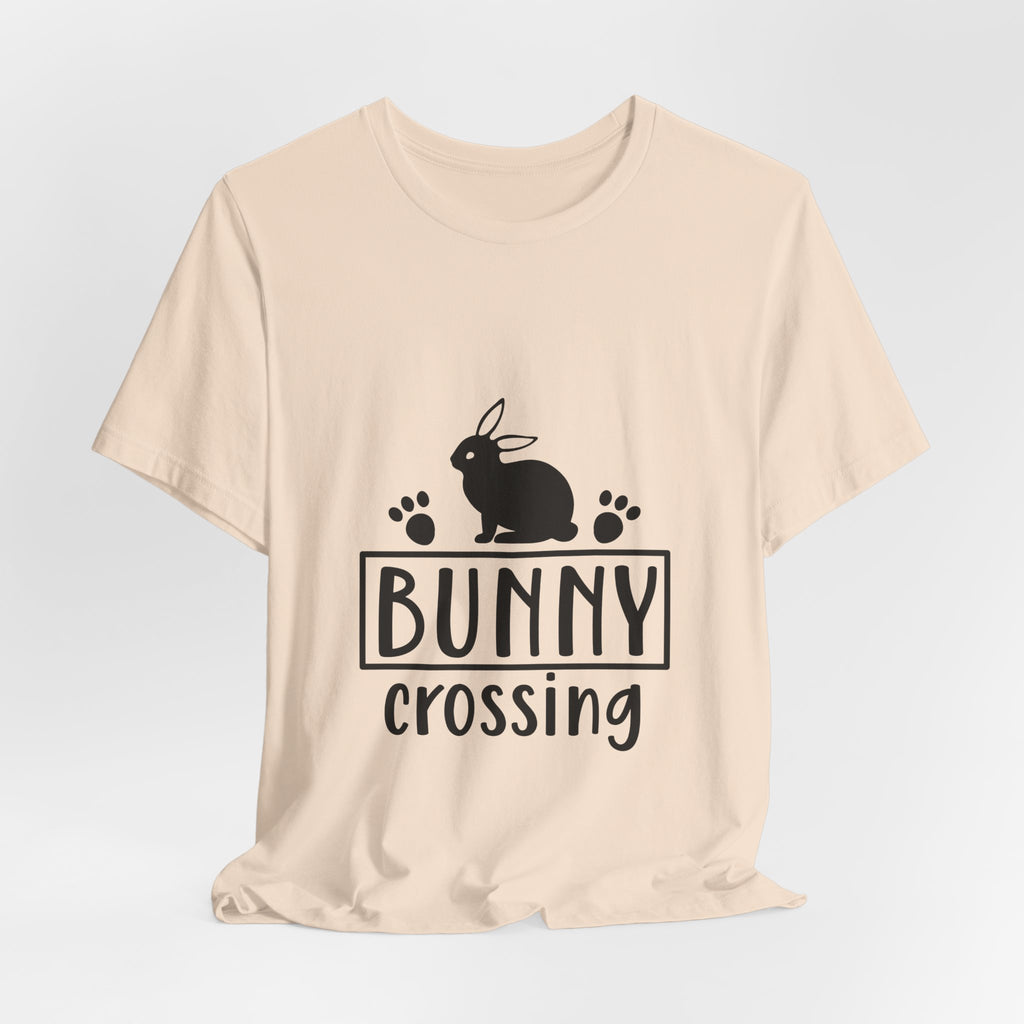 Bunny Crossing T‑Shirt — Cute Rabbit Graphic Tee for Easter & Animal Lovers