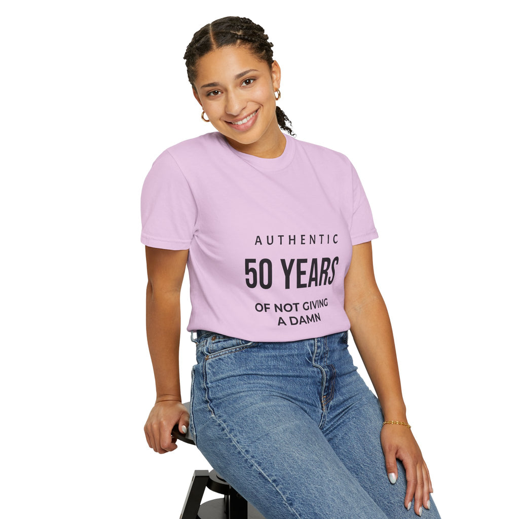 50 Years of Not Giving a Damn T-Shirt — Funny 50th Birthday Tee