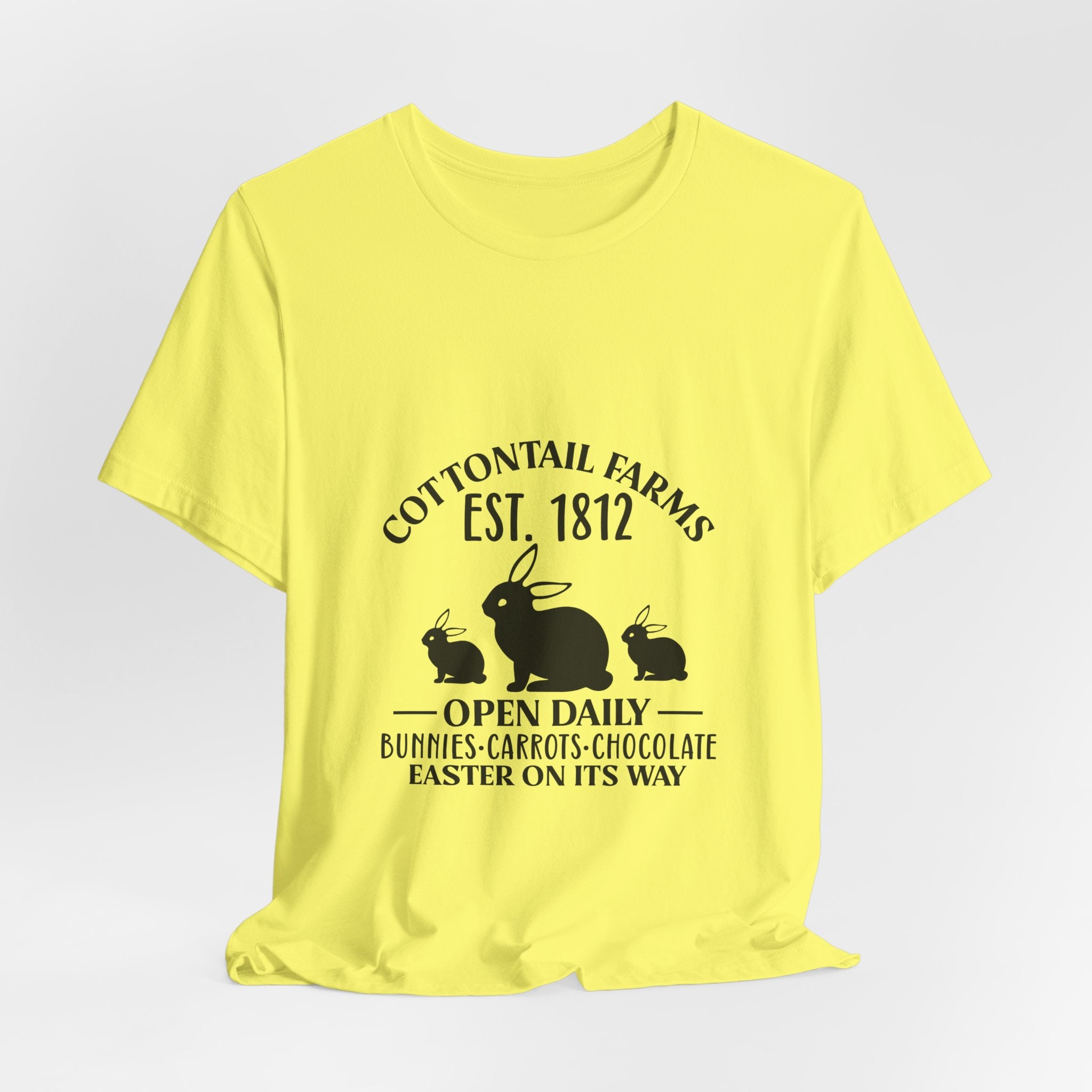 Easter Bunny Farm T-Shirt — "Cottontail Farms Est. 1812" Vintage Easter Tee
