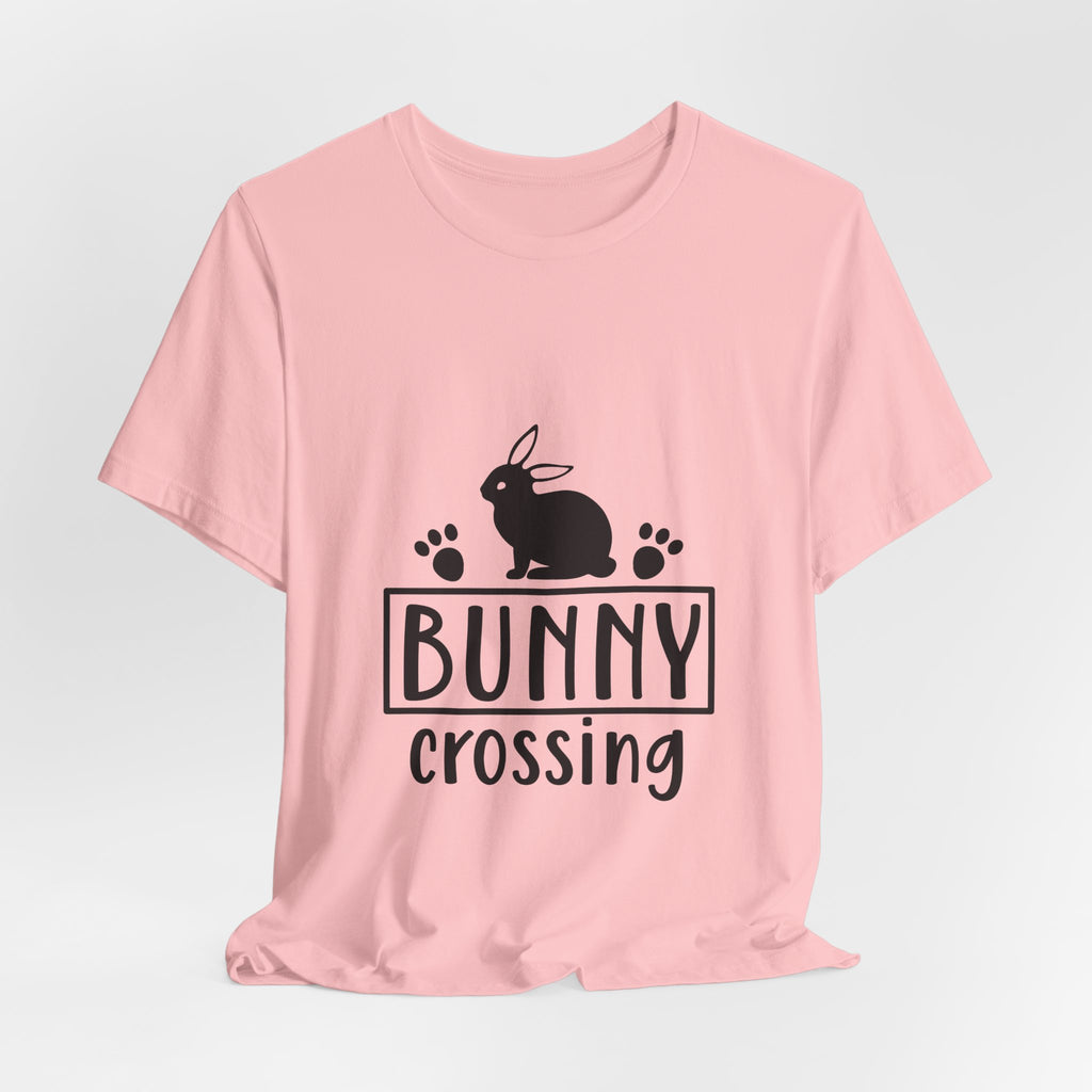 Bunny Crossing T‑Shirt — Cute Rabbit Graphic Tee for Easter & Animal Lovers
