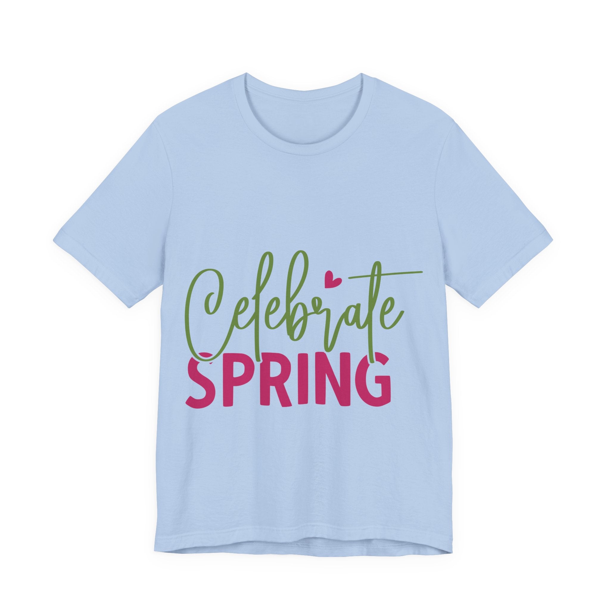 Celebrate Spring T‑Shirt — Women's Floral Script Spring Tee