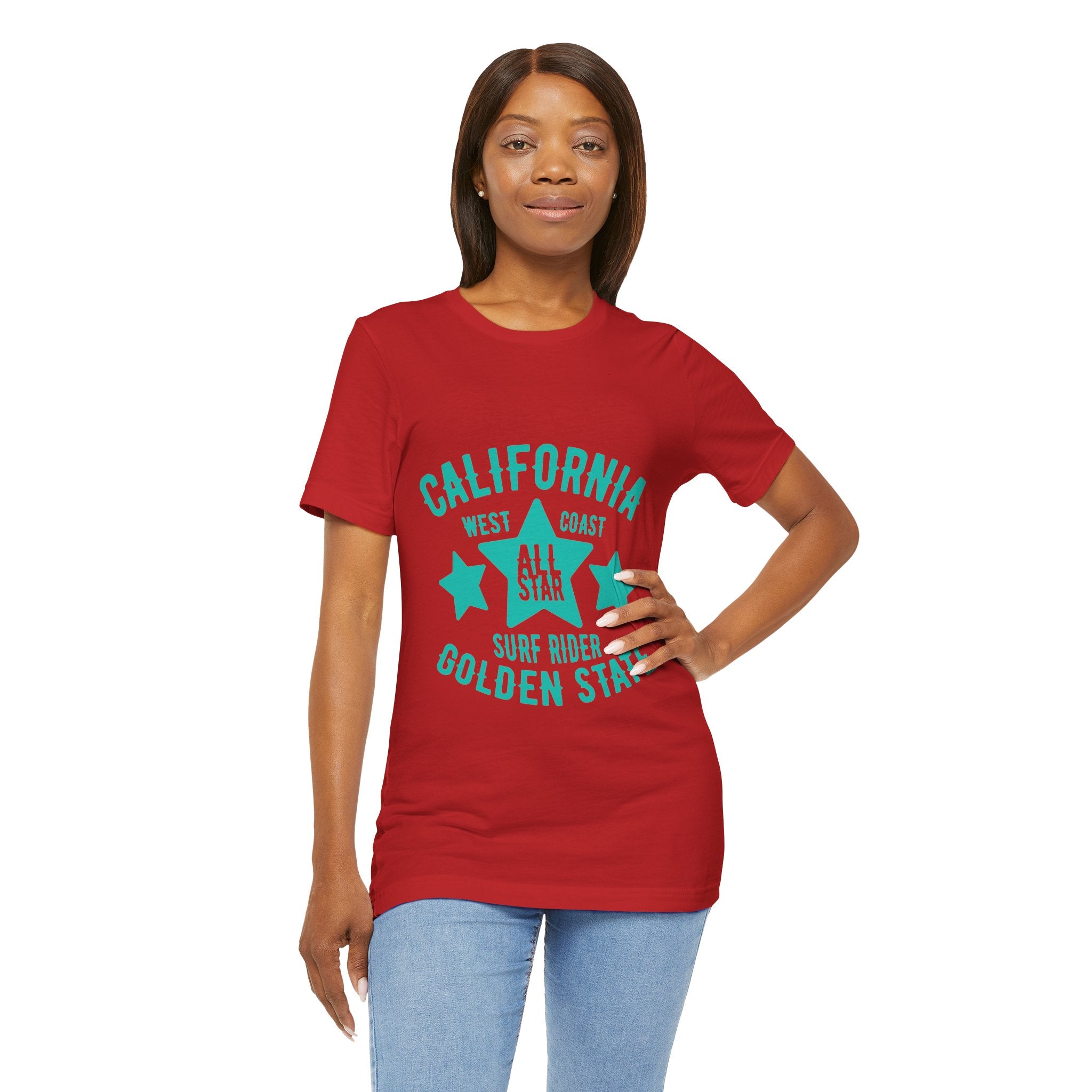 California Golden State Surf Rider Tee — West Coast All Star Graphic T-Shirt