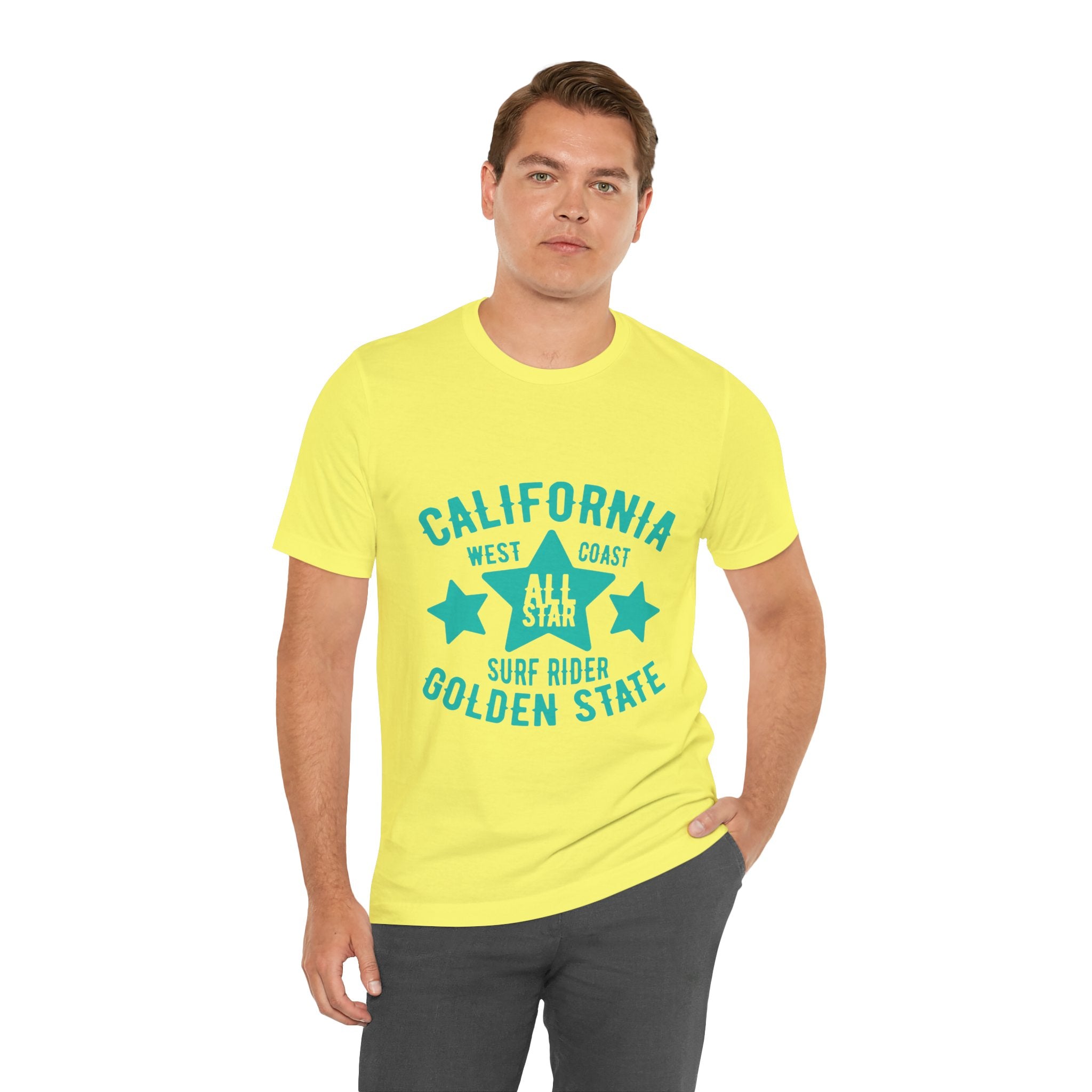 California Golden State Surf Rider Tee — West Coast All Star Graphic T-Shirt