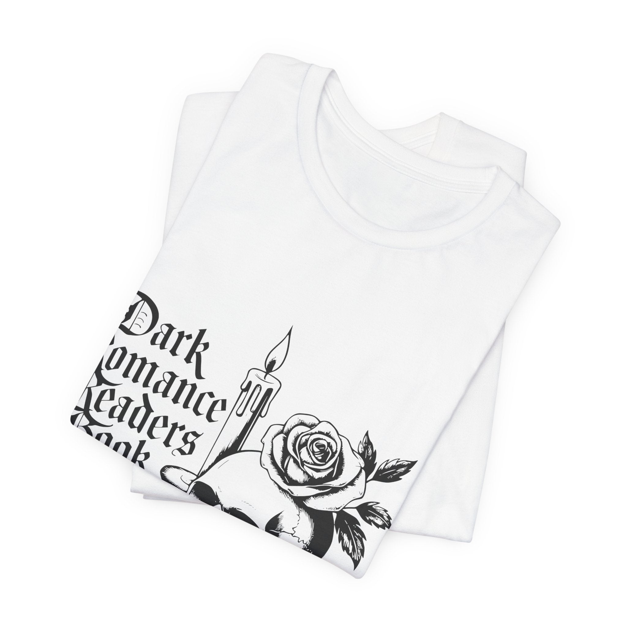 Dark Romance Readers Book Club Tee — Gothic Skull & Rose Booklover Shirt