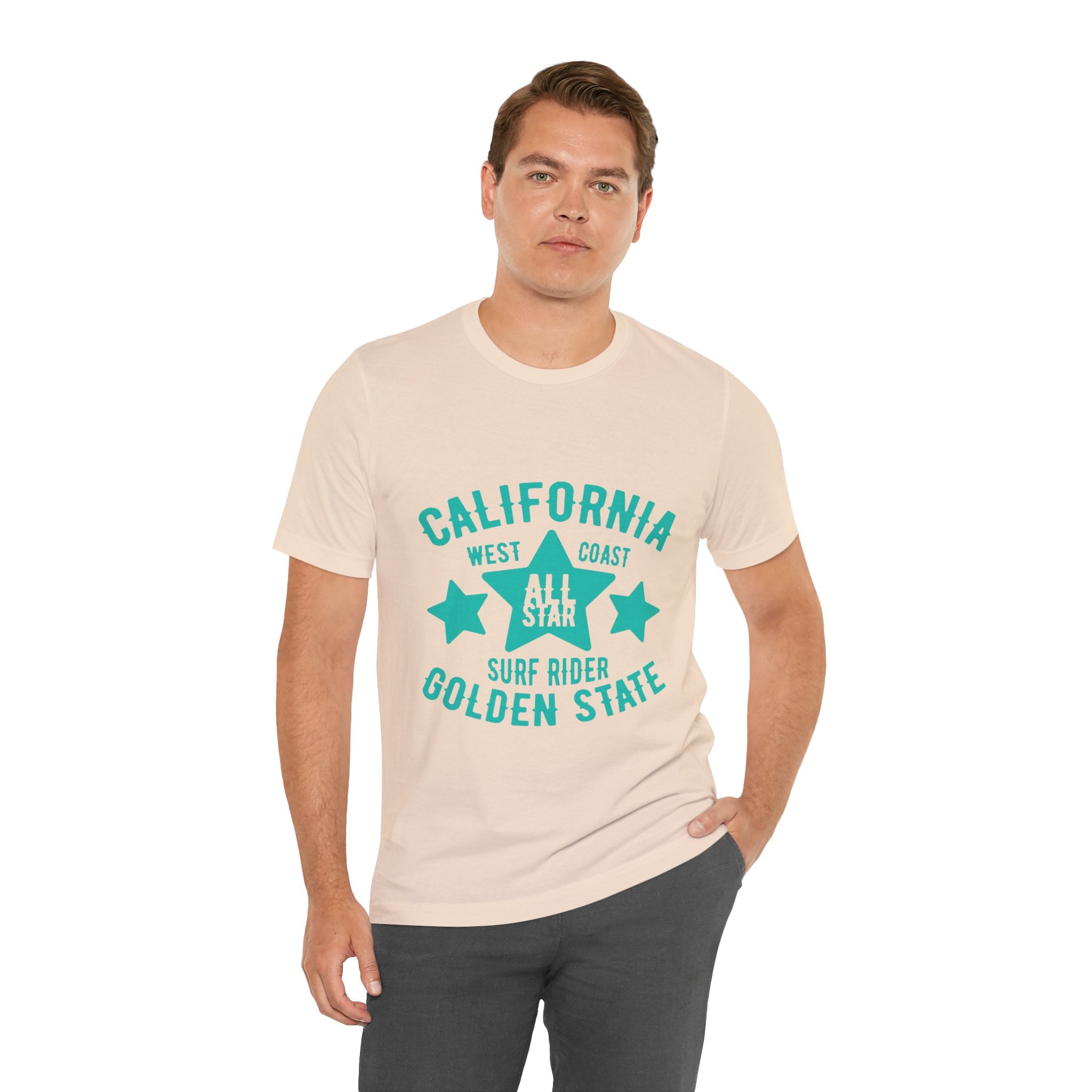 California Golden State Surf Rider Tee — West Coast All Star Graphic T-Shirt