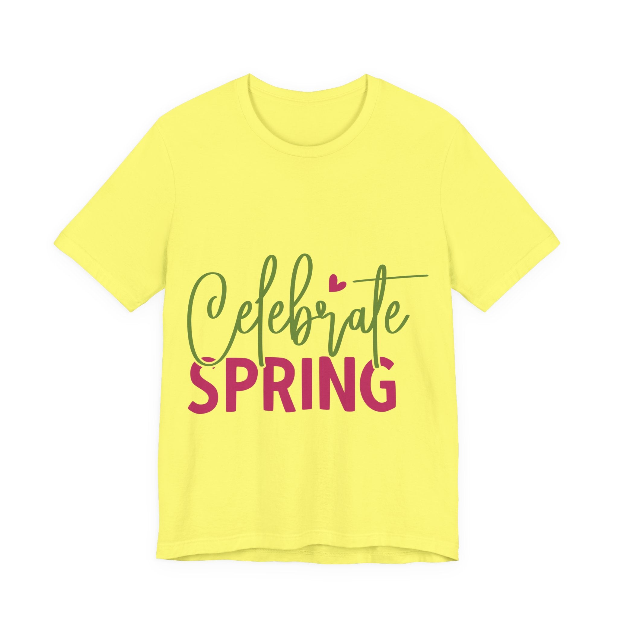 Celebrate Spring T‑Shirt — Women's Floral Script Spring Tee