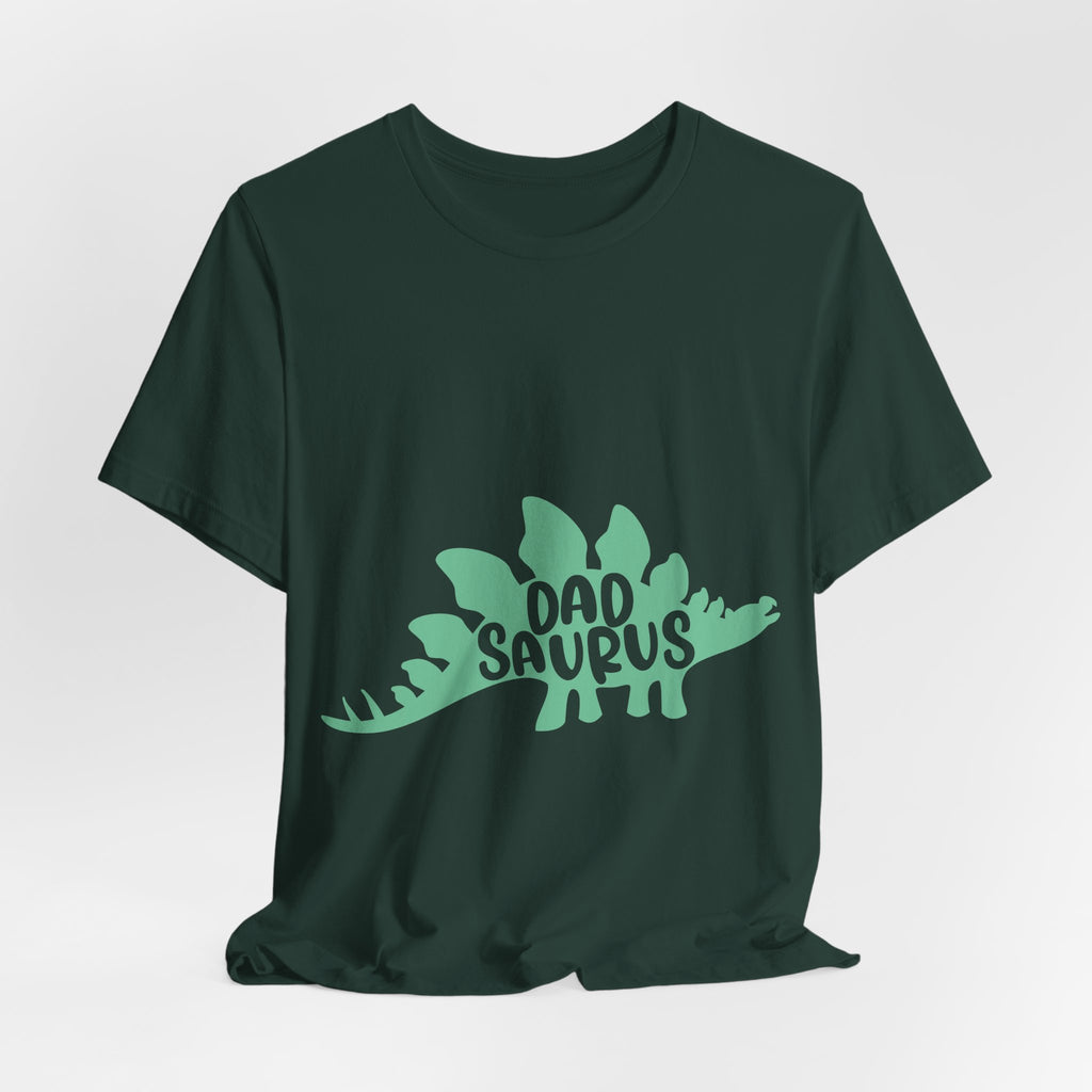 Dadsaurus T‑Shirt — 'Dadsaurus' Stegosaurus Tee for Fathers, Father’s Day Gift