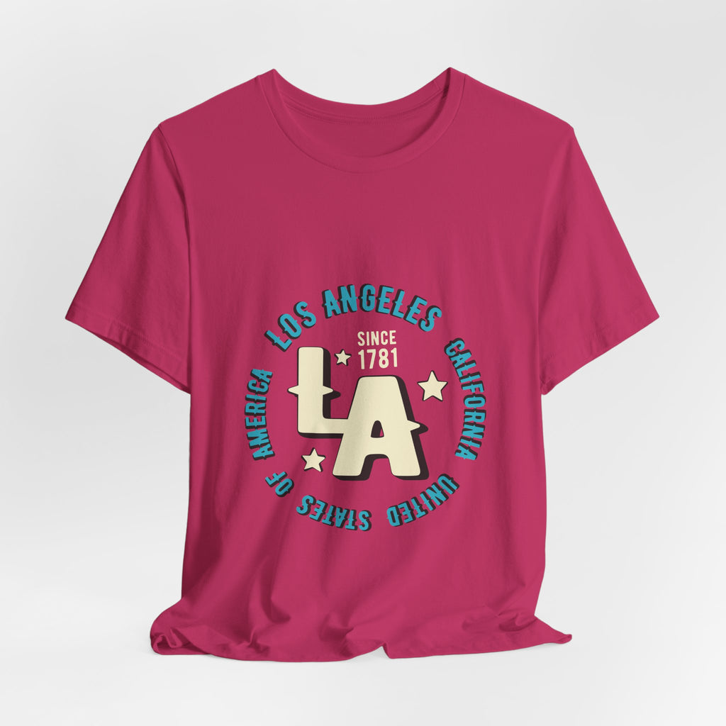 Los Angeles LA Vintage Circle Graphic Tee