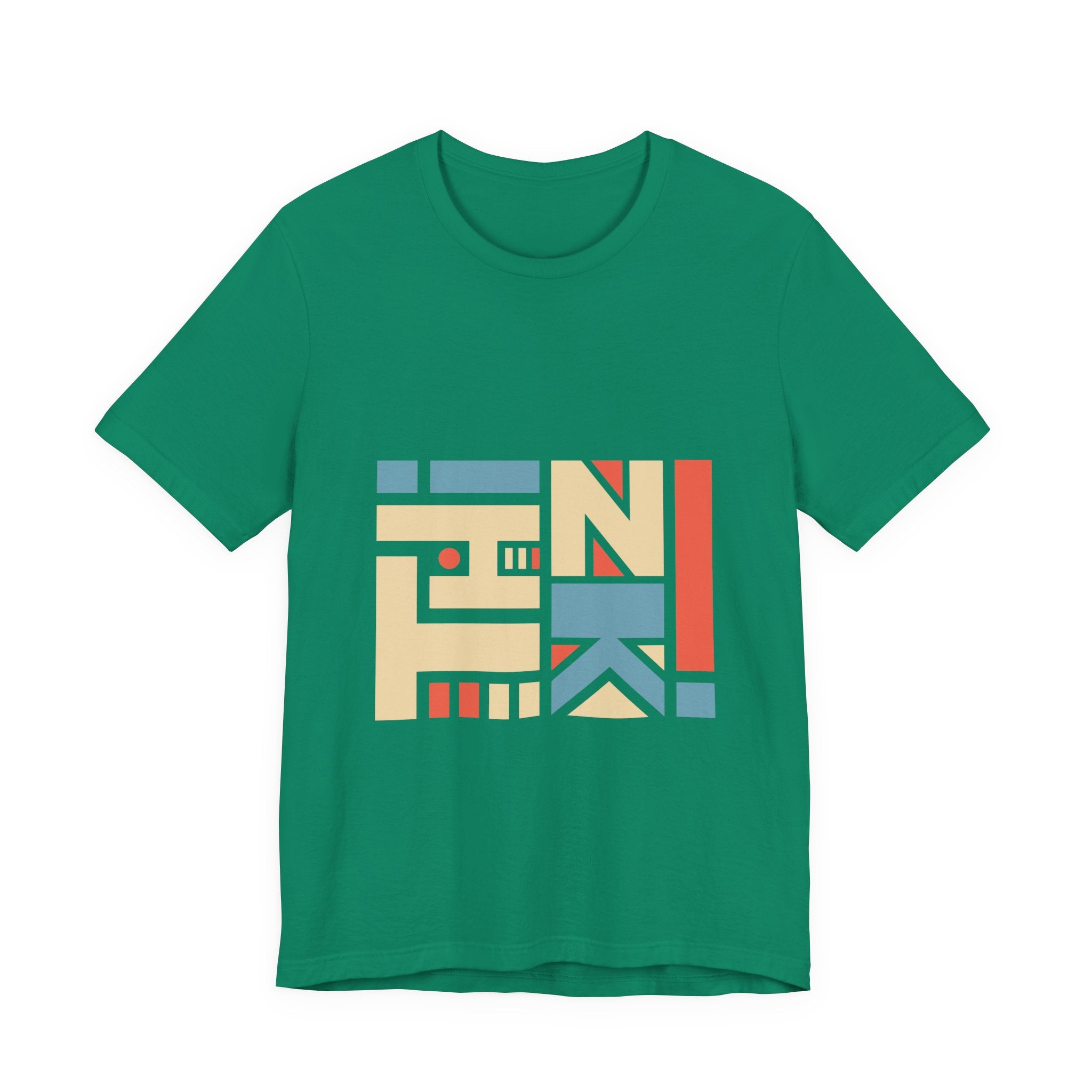 Geometric Retro Block Tee
