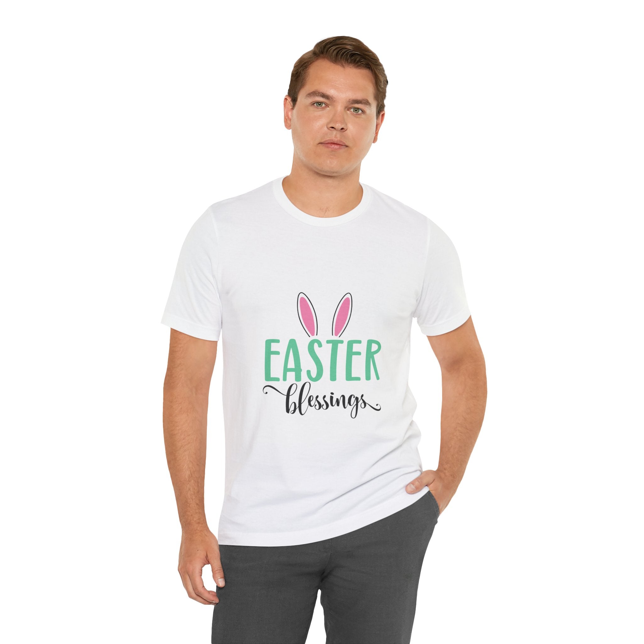 Easter Blessings Tee — Bunny Ears Spring Holiday Shirt