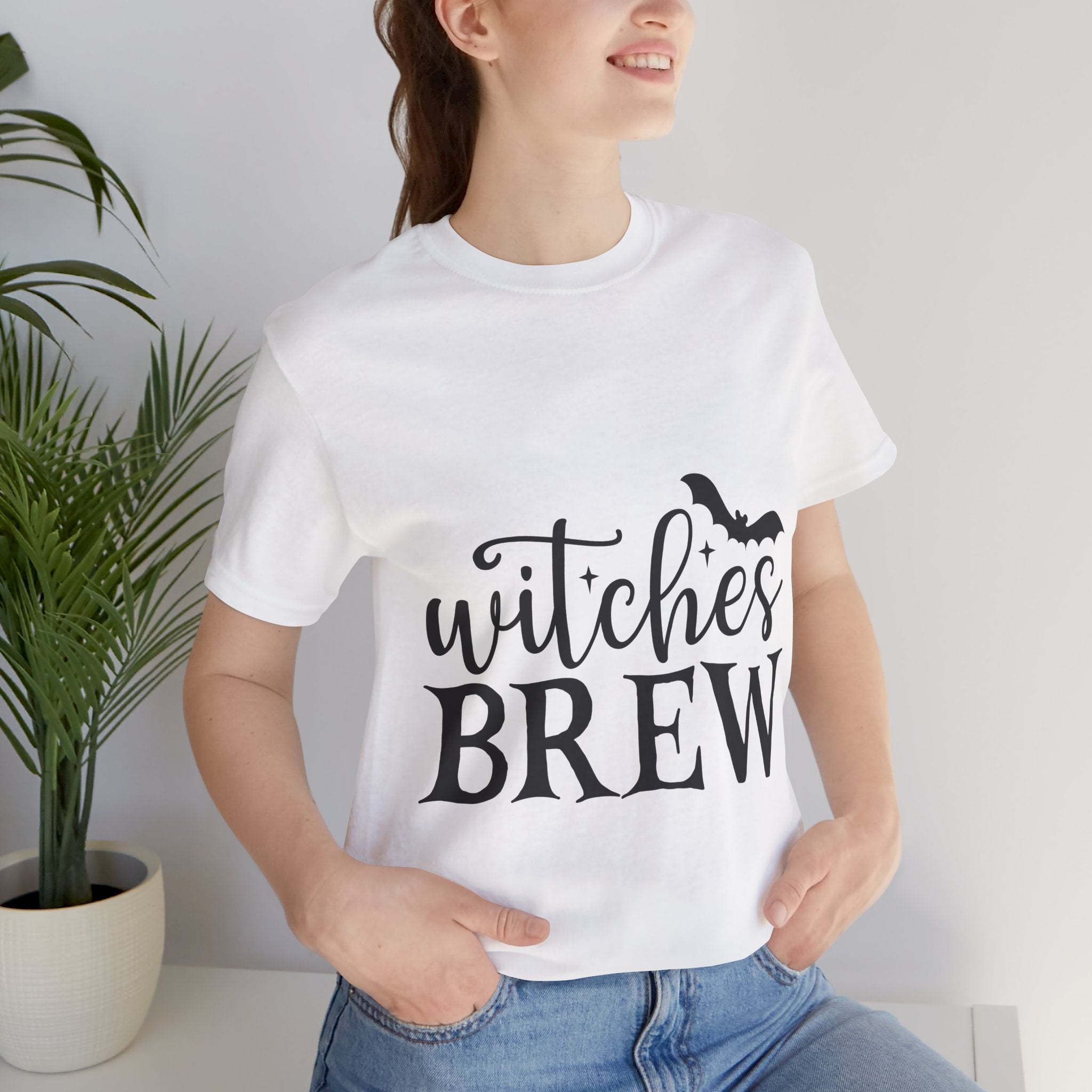 Witches Brew Halloween Tee — Spooky Bat Graphic T-Shirt
