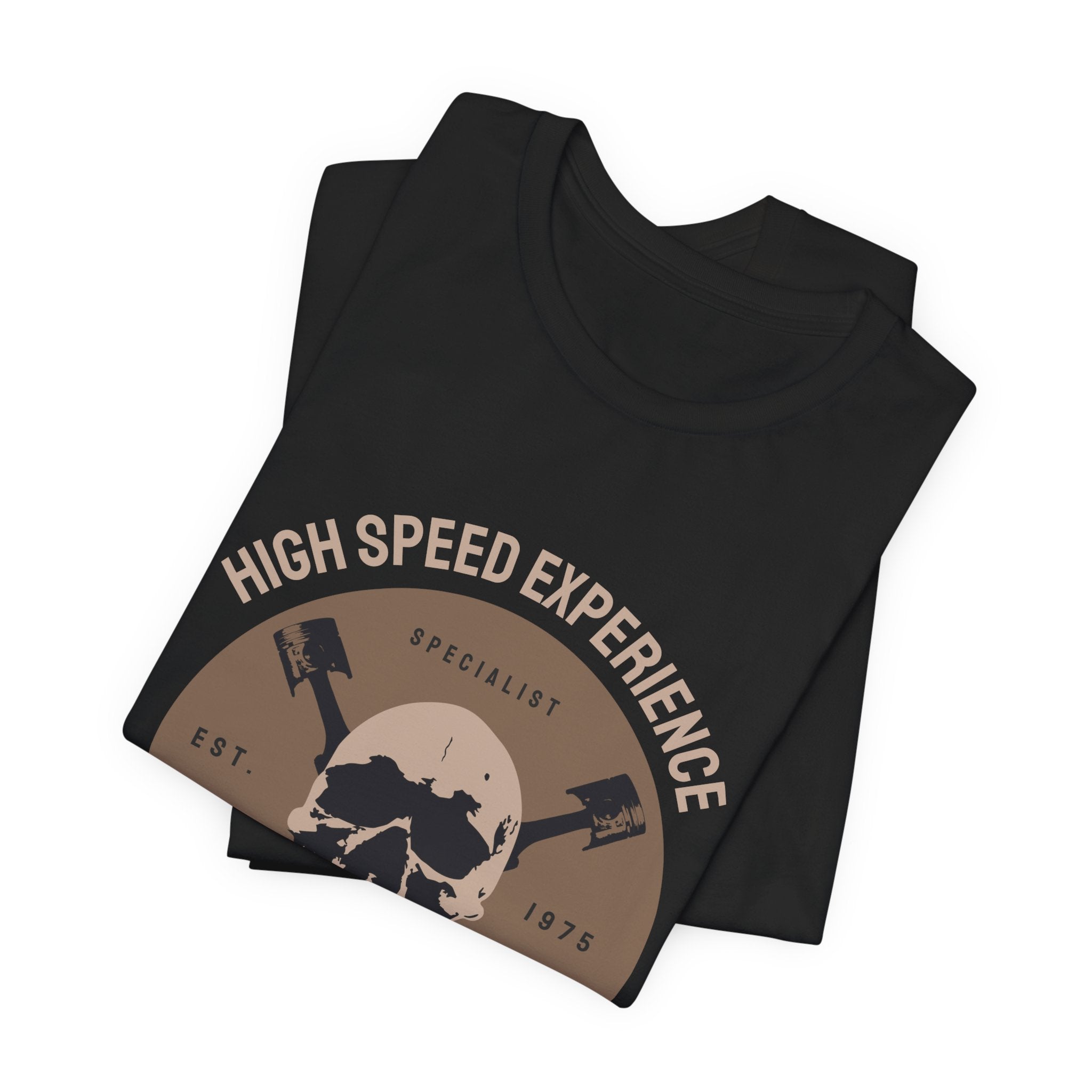 Skull Wrenches Tee — "High Speed Experience" Mechanic Motorcycle Shirt