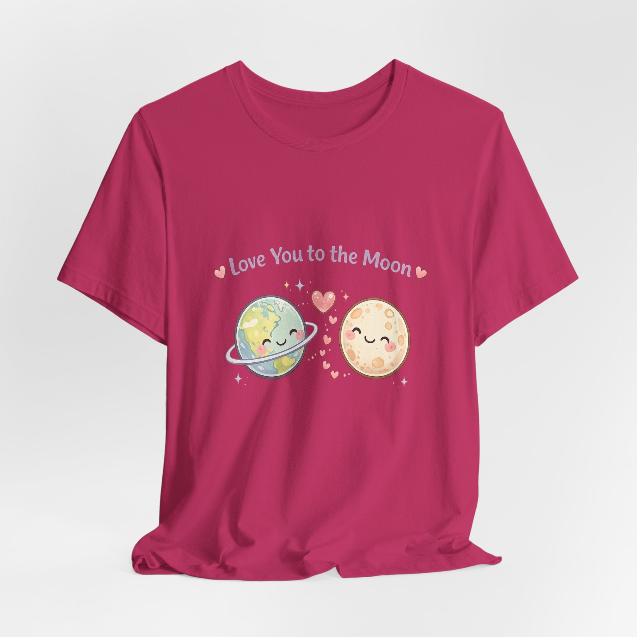 Love You to the Moon T-Shirt — Cute Planet & Moon Couple Tee