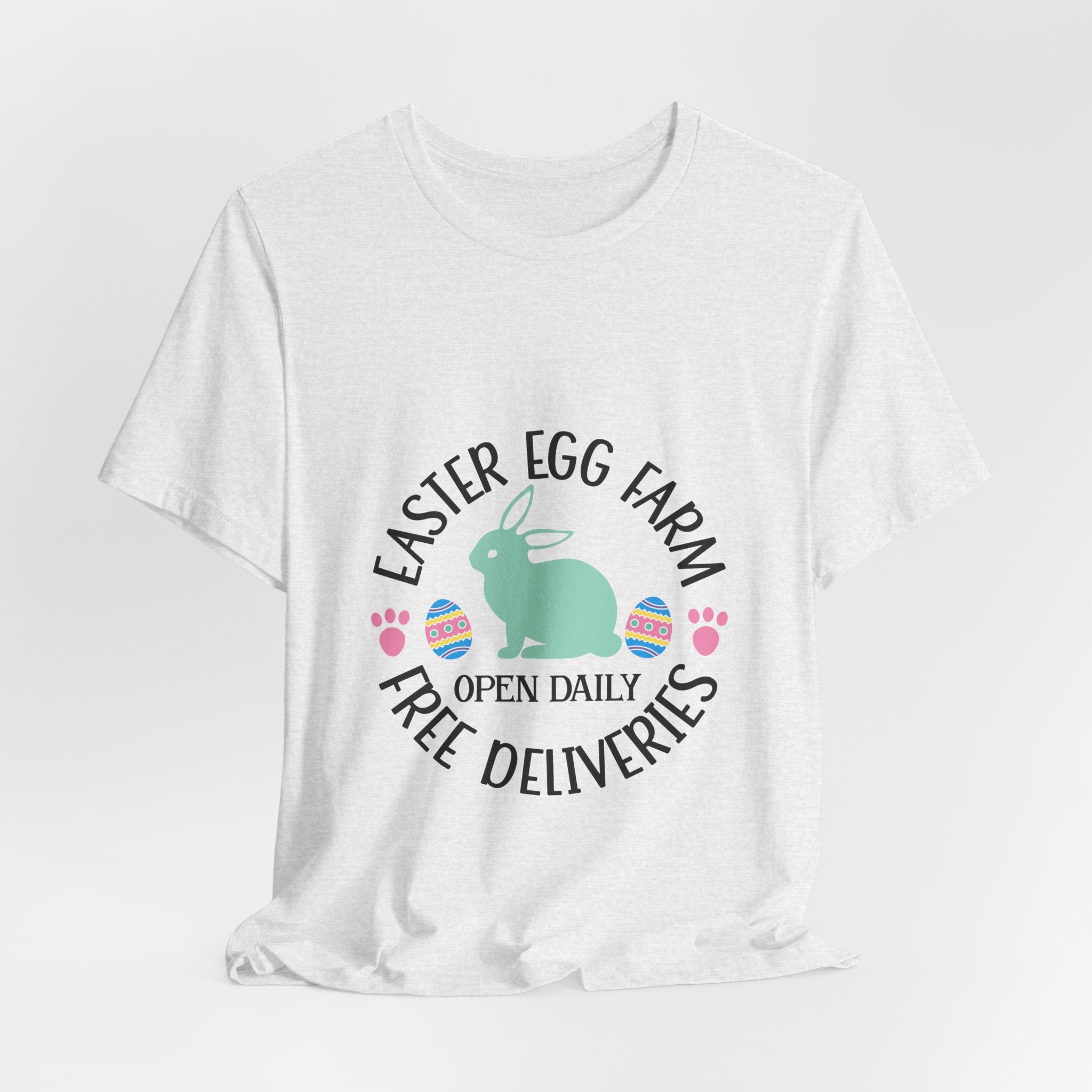 Easter Egg Farm T-Shirt – "Free Deliveries" Bunny Tee