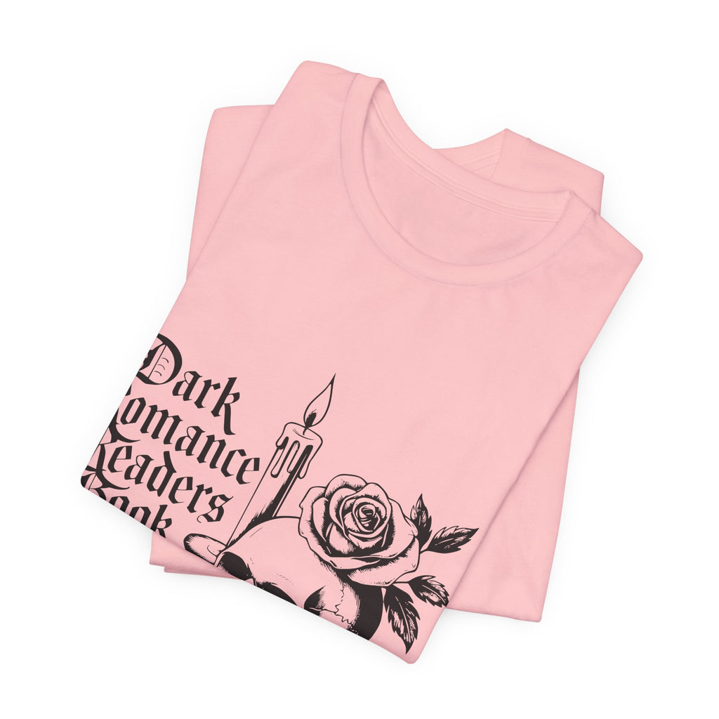 Dark Romance Readers Book Club Tee — Gothic Skull & Rose Booklover Shirt