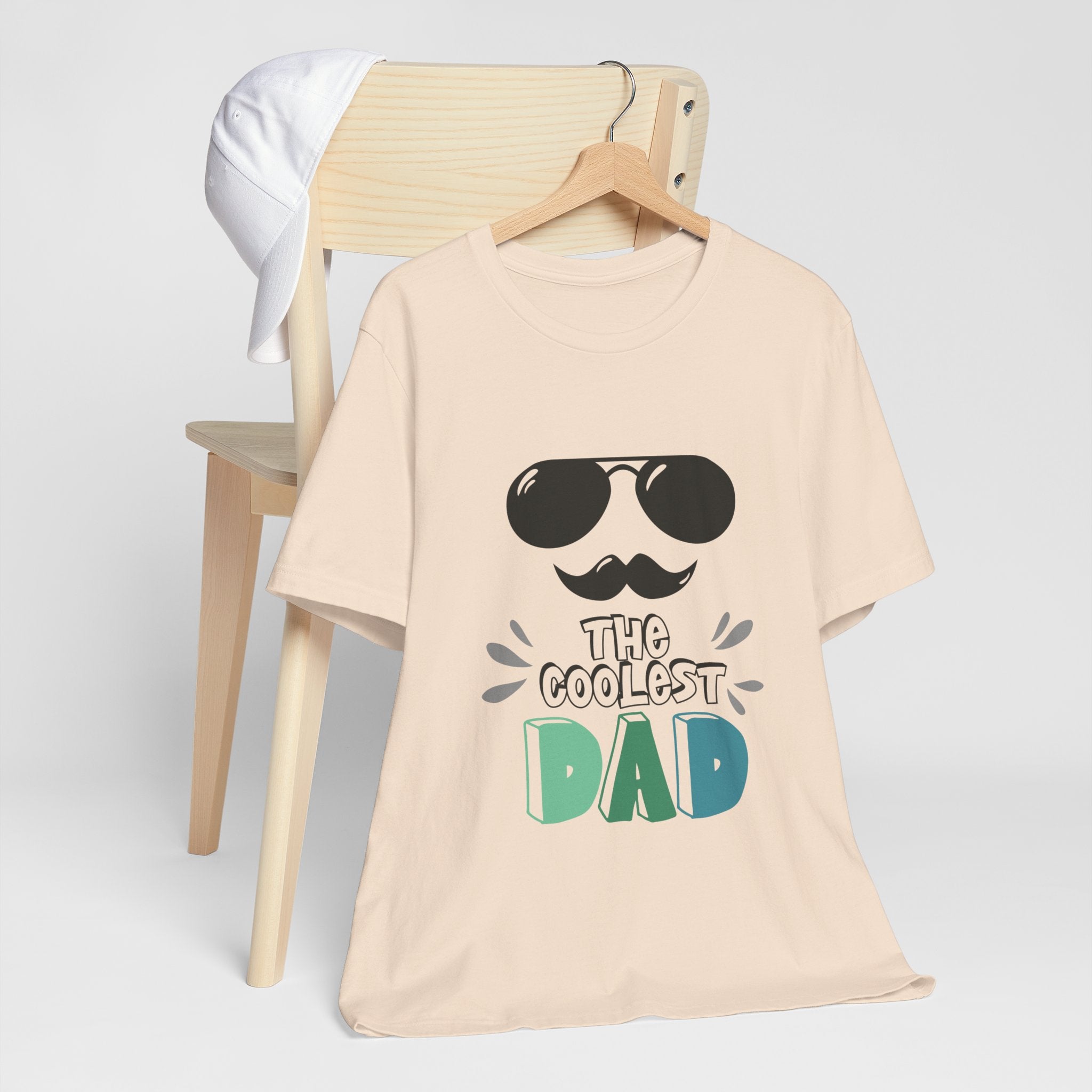 Coolest Dad T-Shirt — Father's Day Sunglasses & Mustache Tee