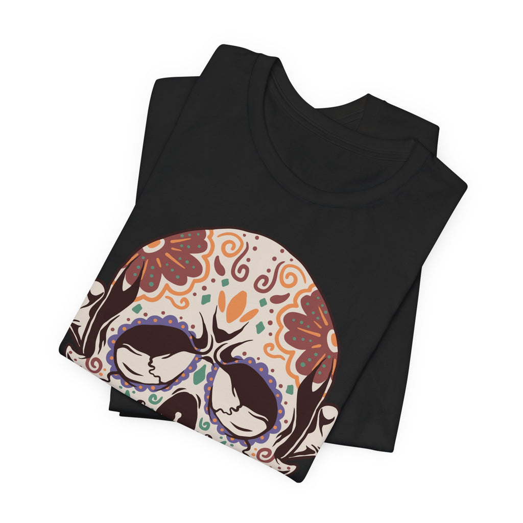 Sugar Skull Tee — Floral Day of the Dead Skull T-Shirt