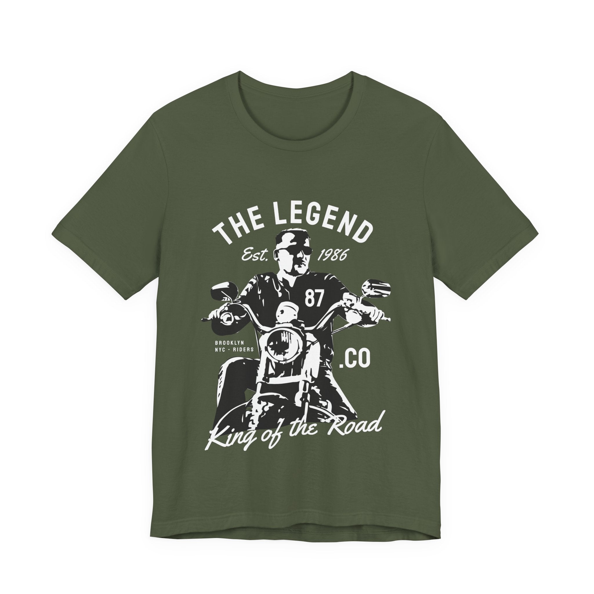 Legend Motorcycle T‑Shirt — "The Legend Est. 1986" King of the Road Biker Tee