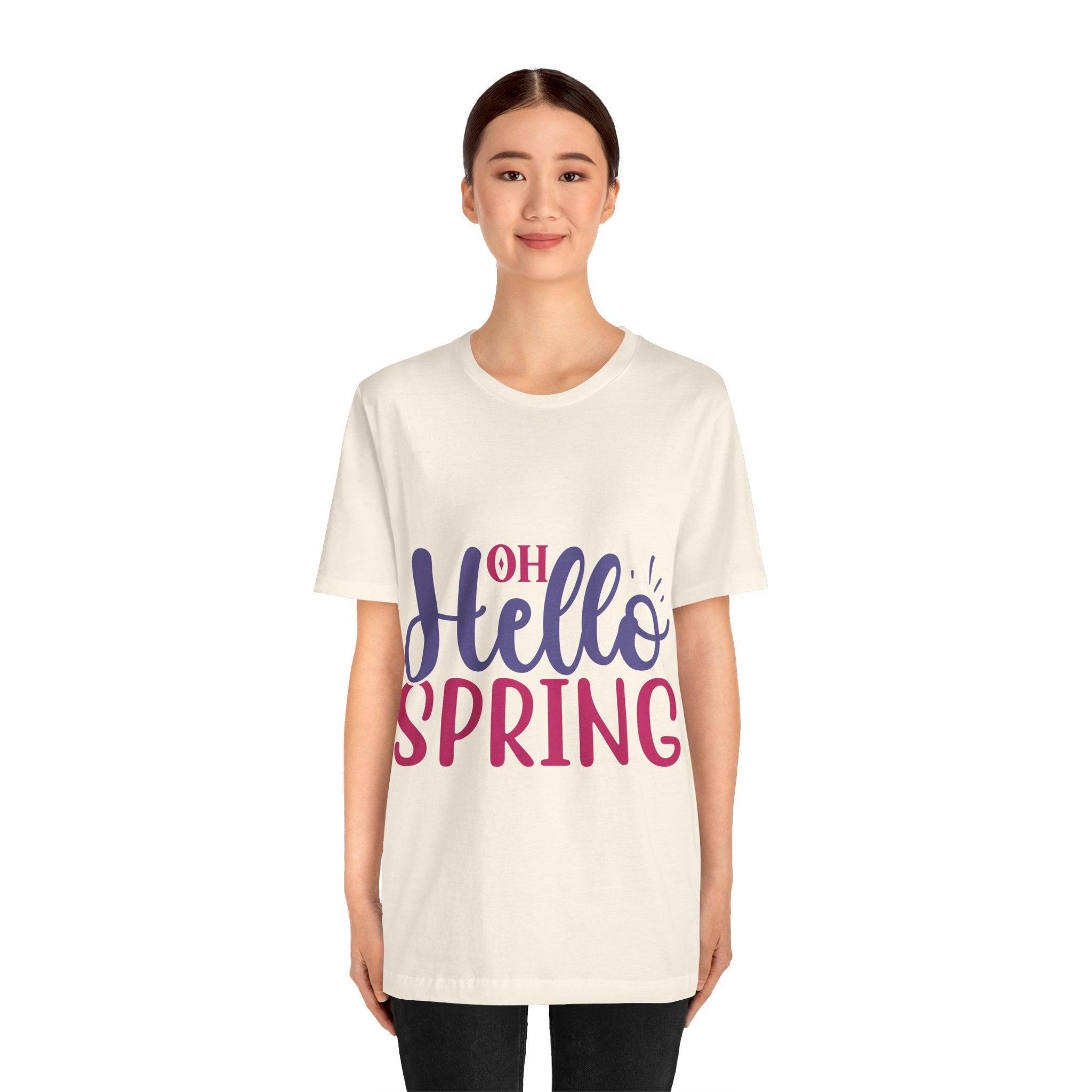Hello Spring T-Shirt – "Oh Hello Spring" Colorful Graphic Tee for Springtime