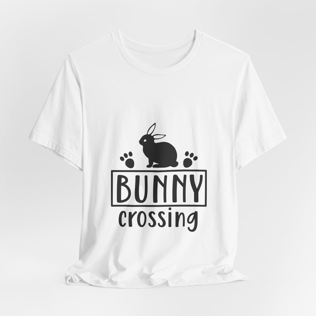 Bunny Crossing T‑Shirt — Cute Rabbit Graphic Tee for Easter & Animal Lovers