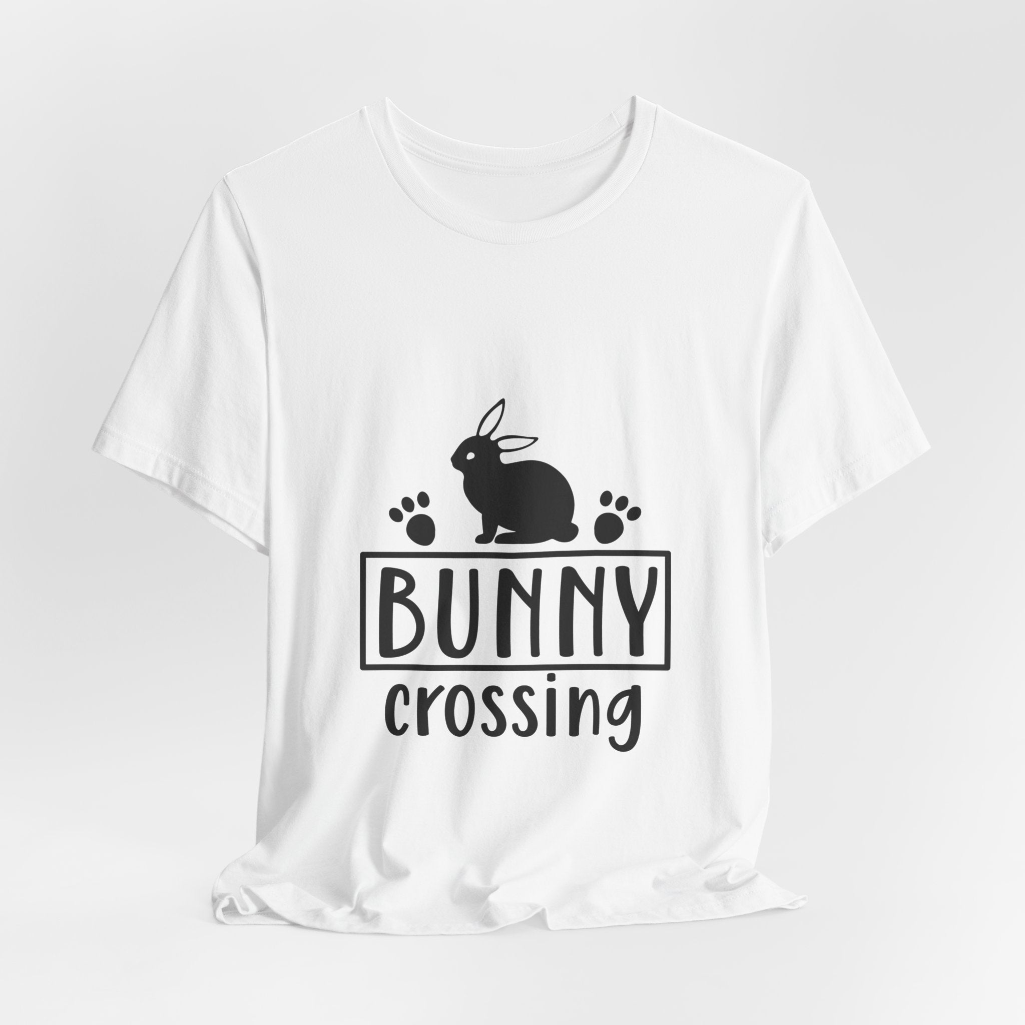 Bunny Crossing T‑Shirt — Cute Rabbit Graphic Tee for Easter & Animal Lovers
