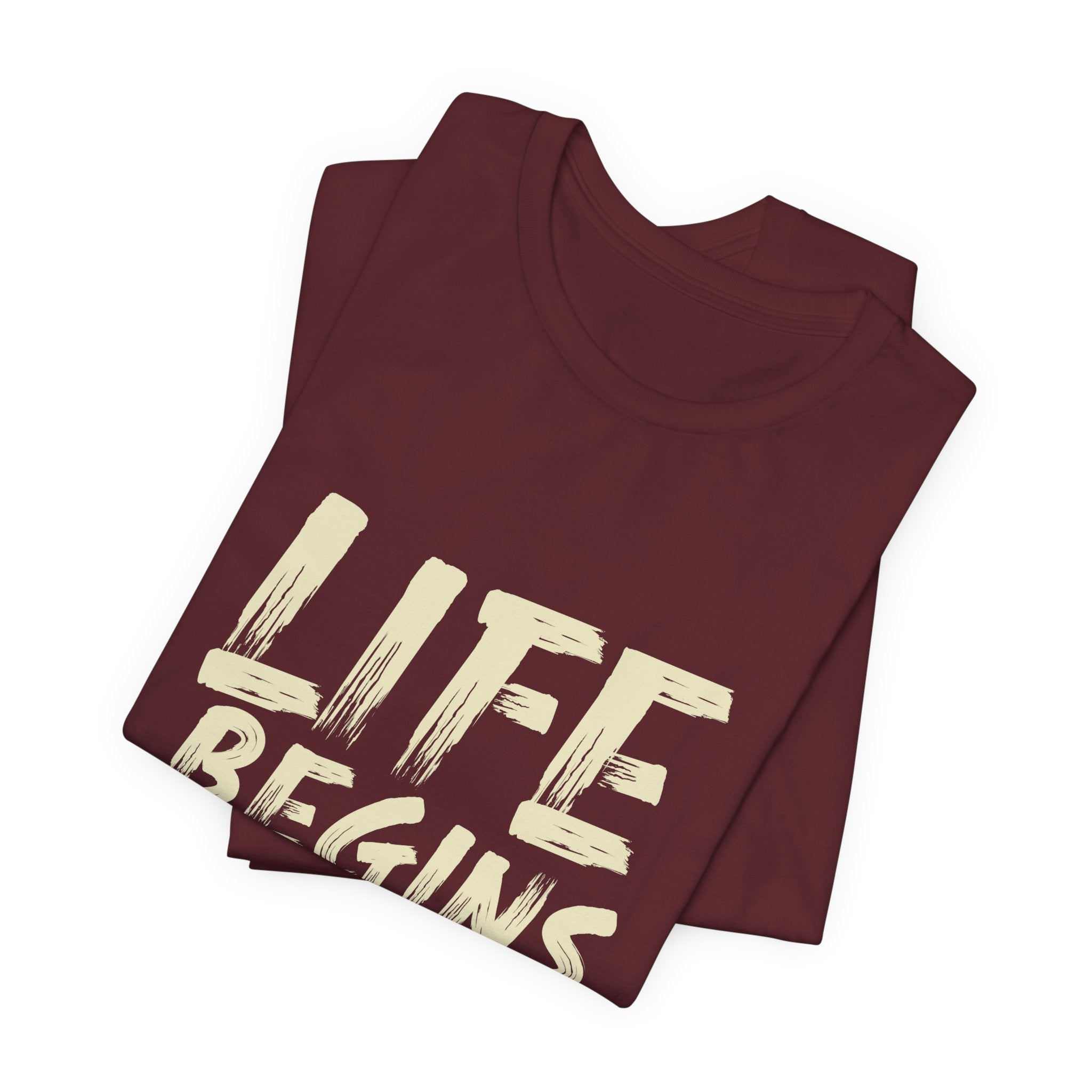 Coffee T-Shirt — "Life Begins After Coffee" Graphic Tee