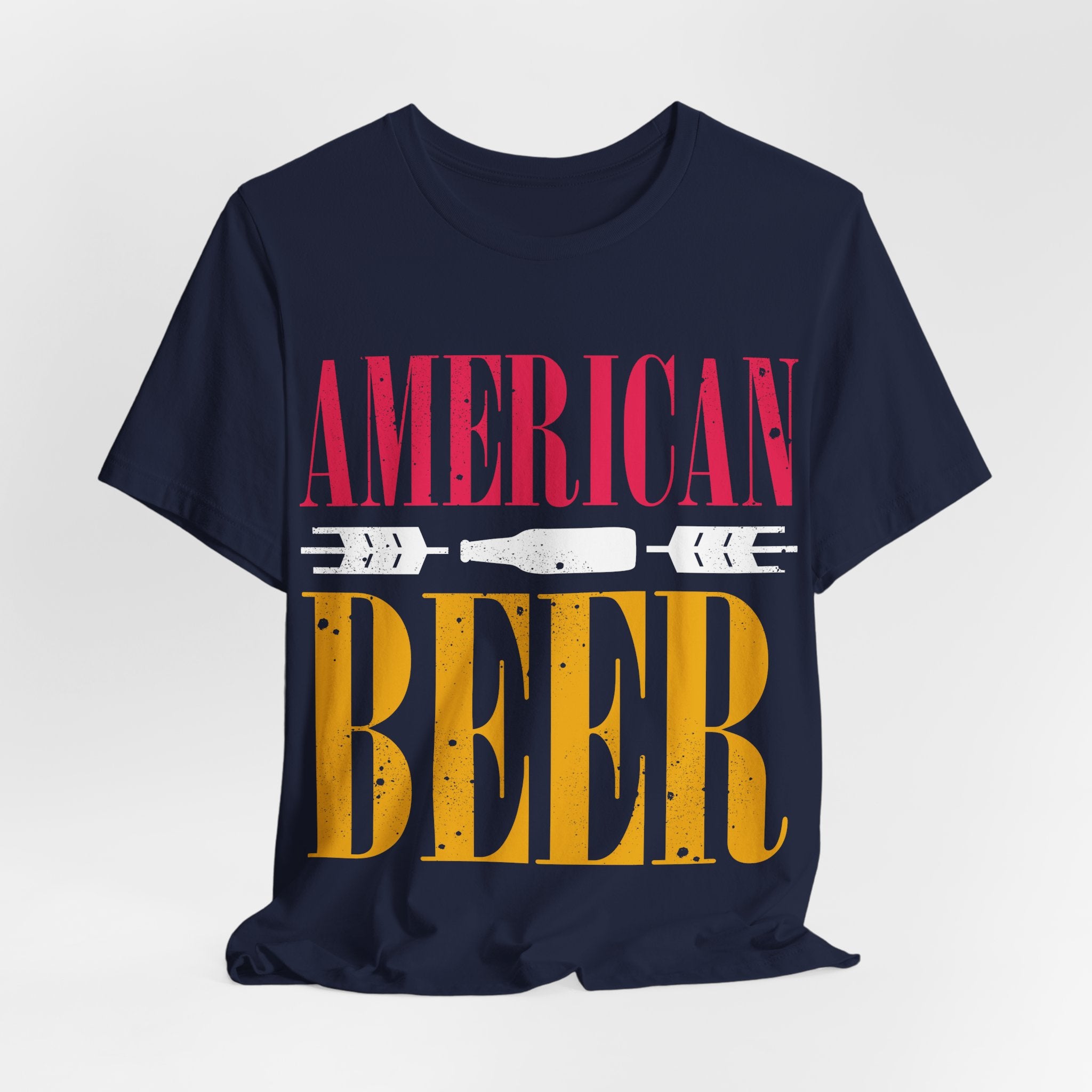 American Beer T-Shirt — Vintage Patriotic Drinking Tee (Fourth of July Gift)