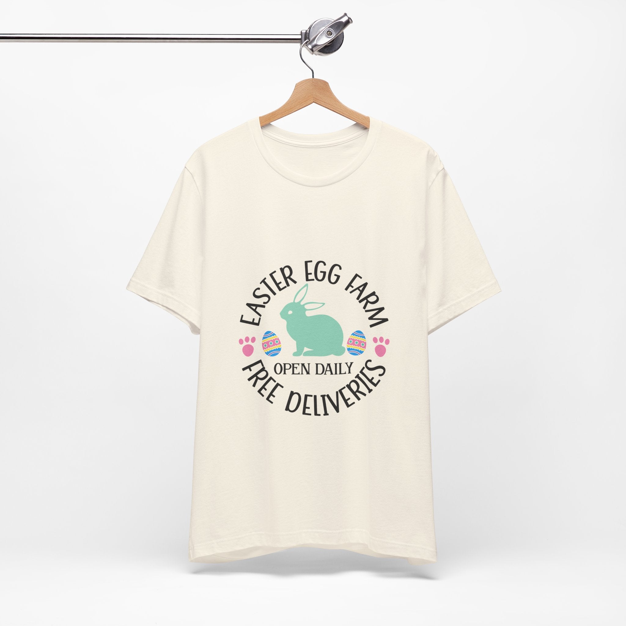 Easter Egg Farm T-Shirt – "Free Deliveries" Bunny Tee
