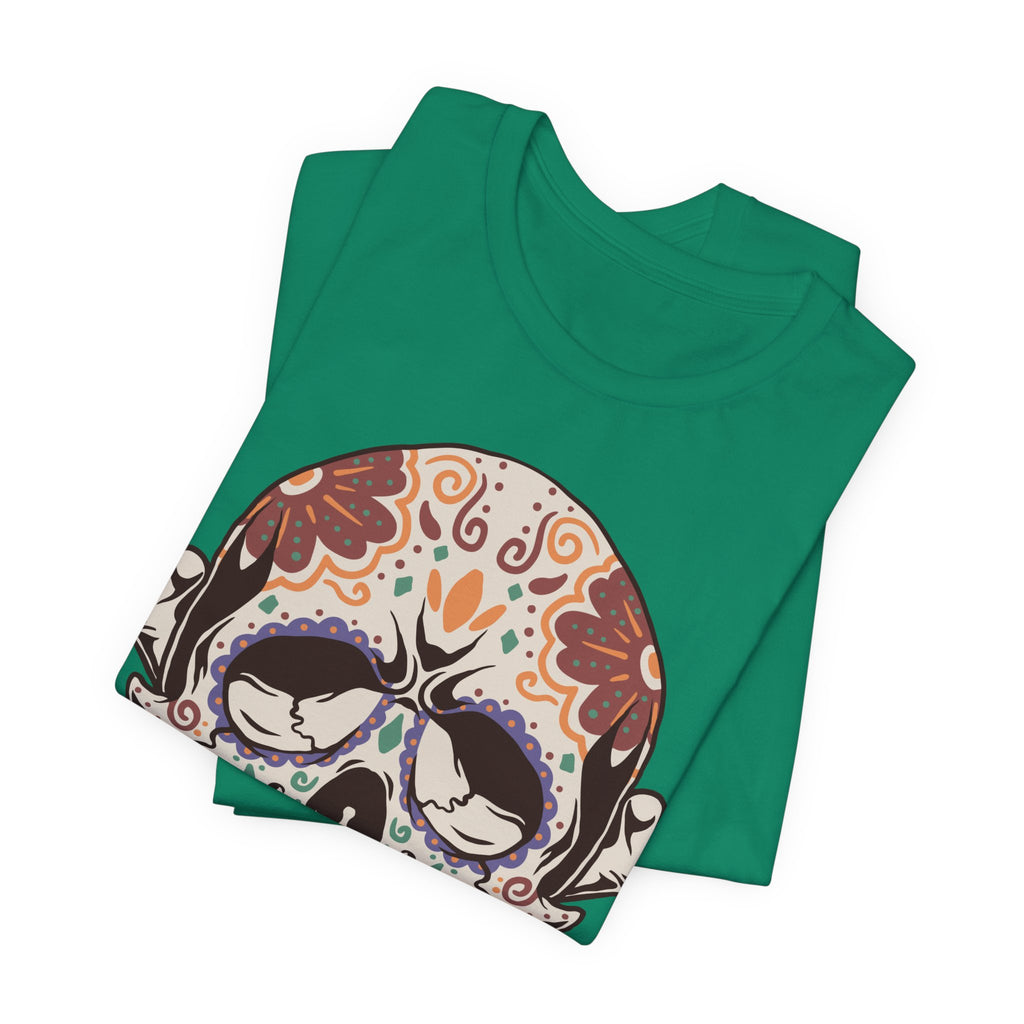 Sugar Skull Tee — Floral Day of the Dead Skull T-Shirt