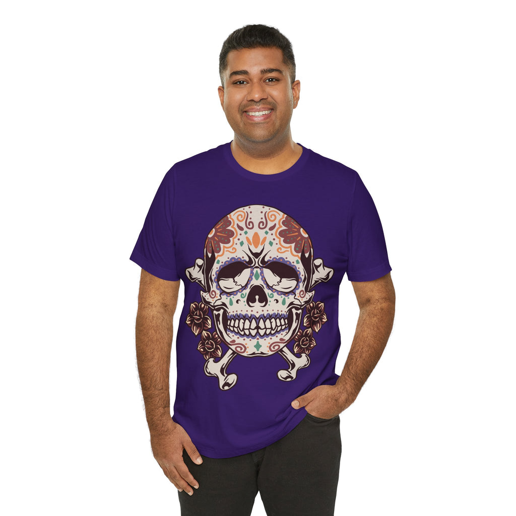 Sugar Skull Tee — Floral Day of the Dead Skull T-Shirt