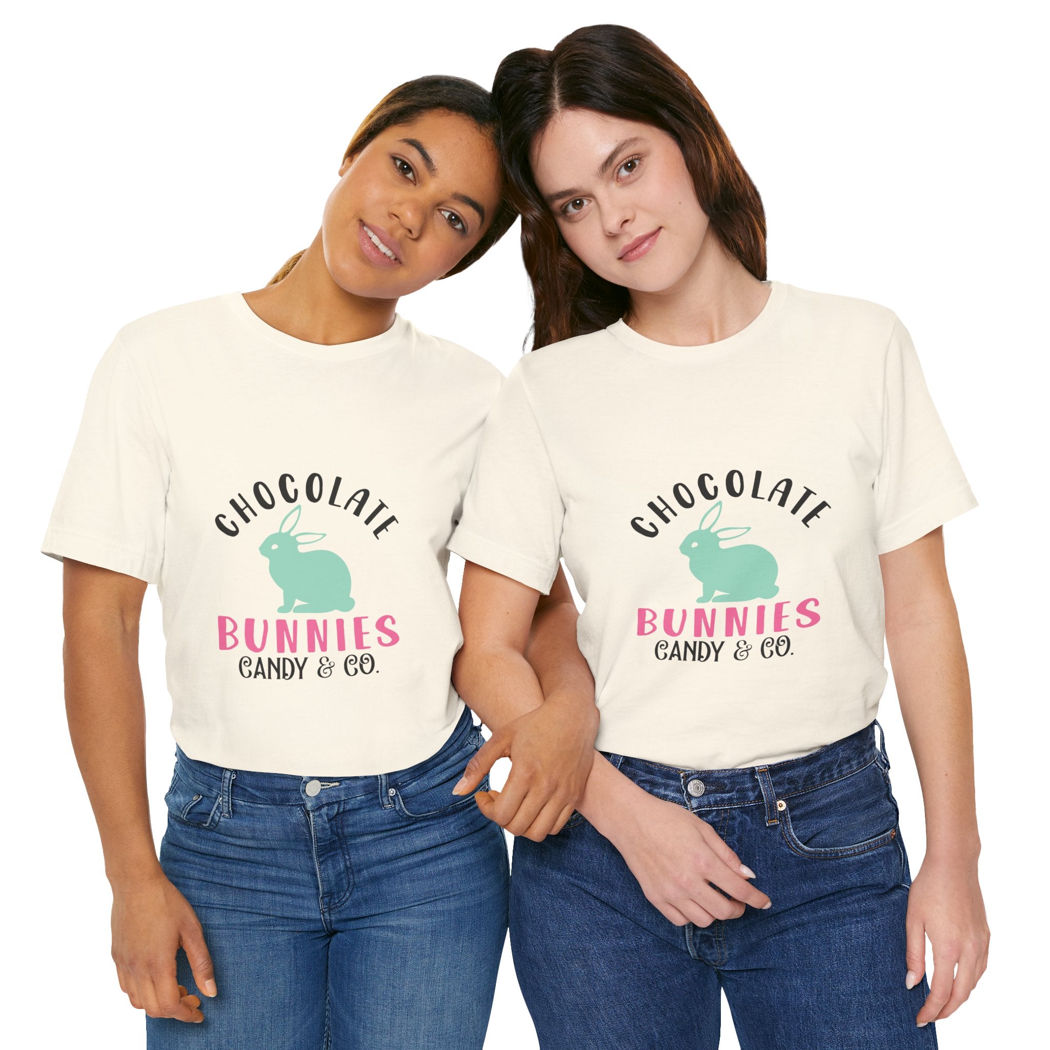 Chocolate Bunnies Tee — Pastel Easter Bunny Candy Shop Shirt