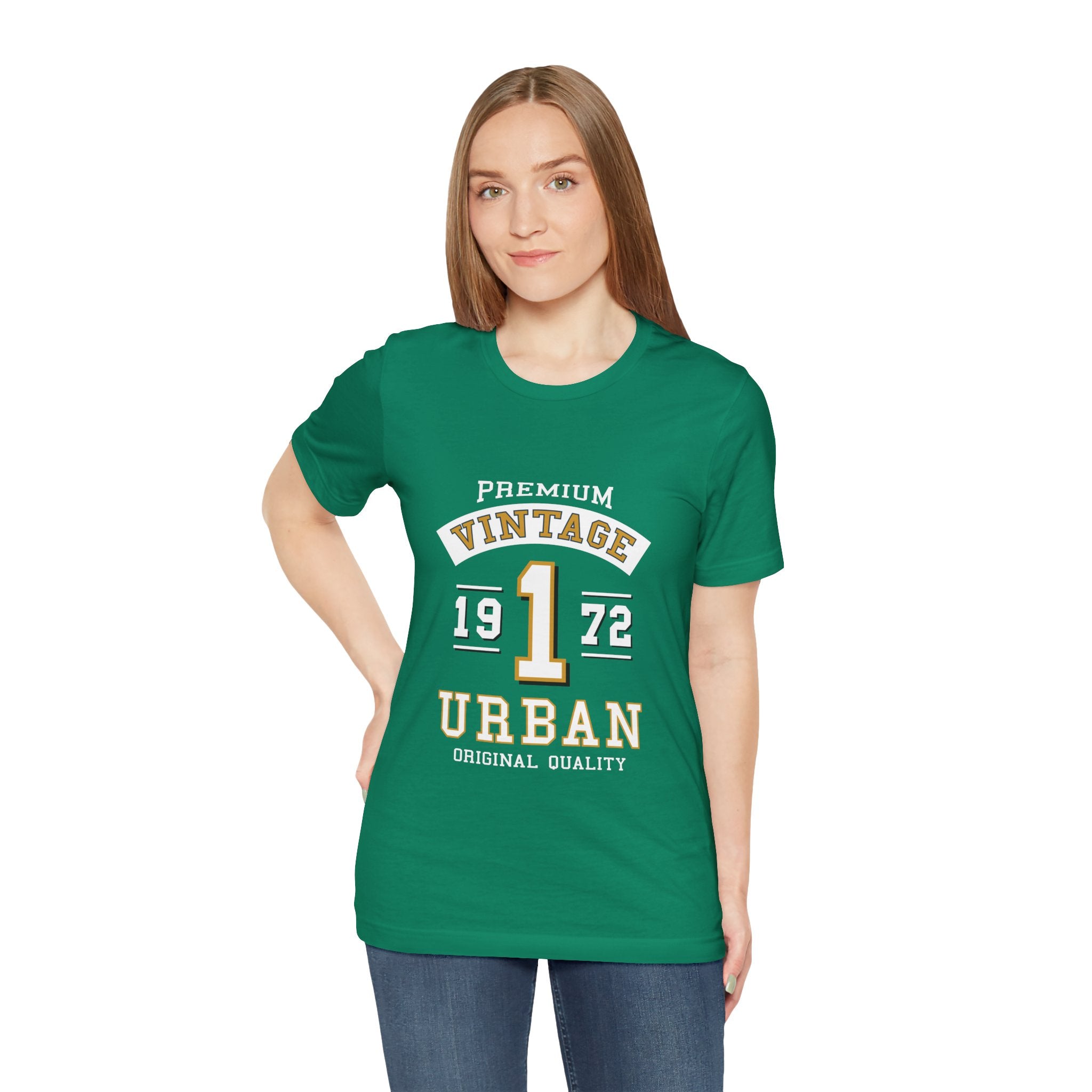 Vintage 1972 Urban Tee — Premium Retro Number 1 Graphic T-Shirt