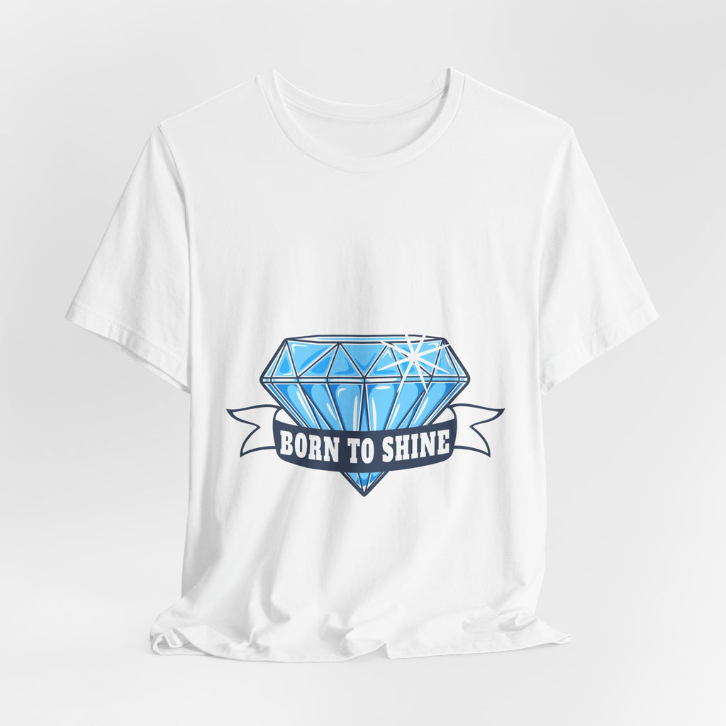 Born to Shine Diamond Graphic Tee — Inspirational Casual T‑Shirt