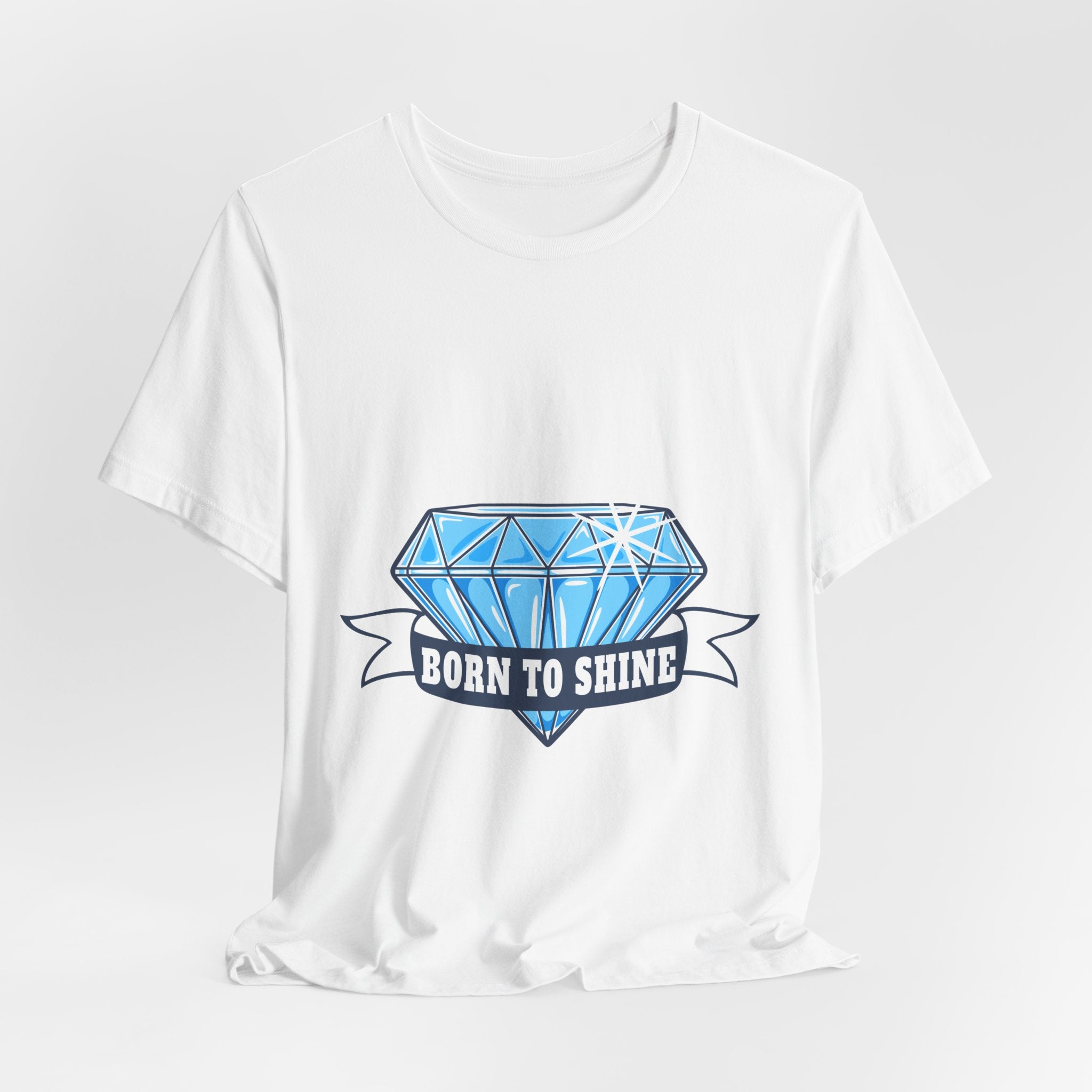 Born to Shine Diamond Graphic Tee — Inspirational Casual T‑Shirt