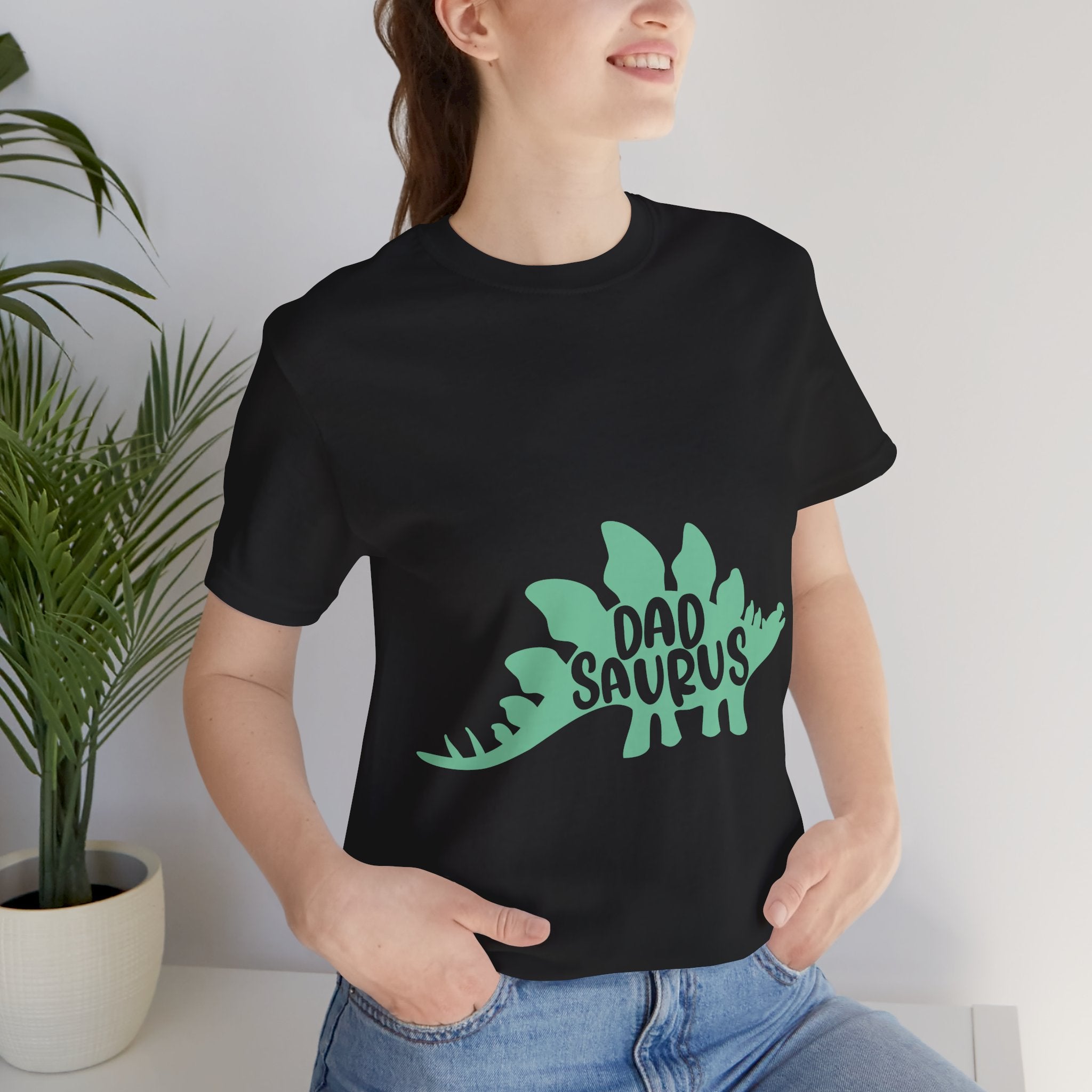 Dadsaurus T‑Shirt — 'Dadsaurus' Stegosaurus Tee for Fathers, Father’s Day Gift