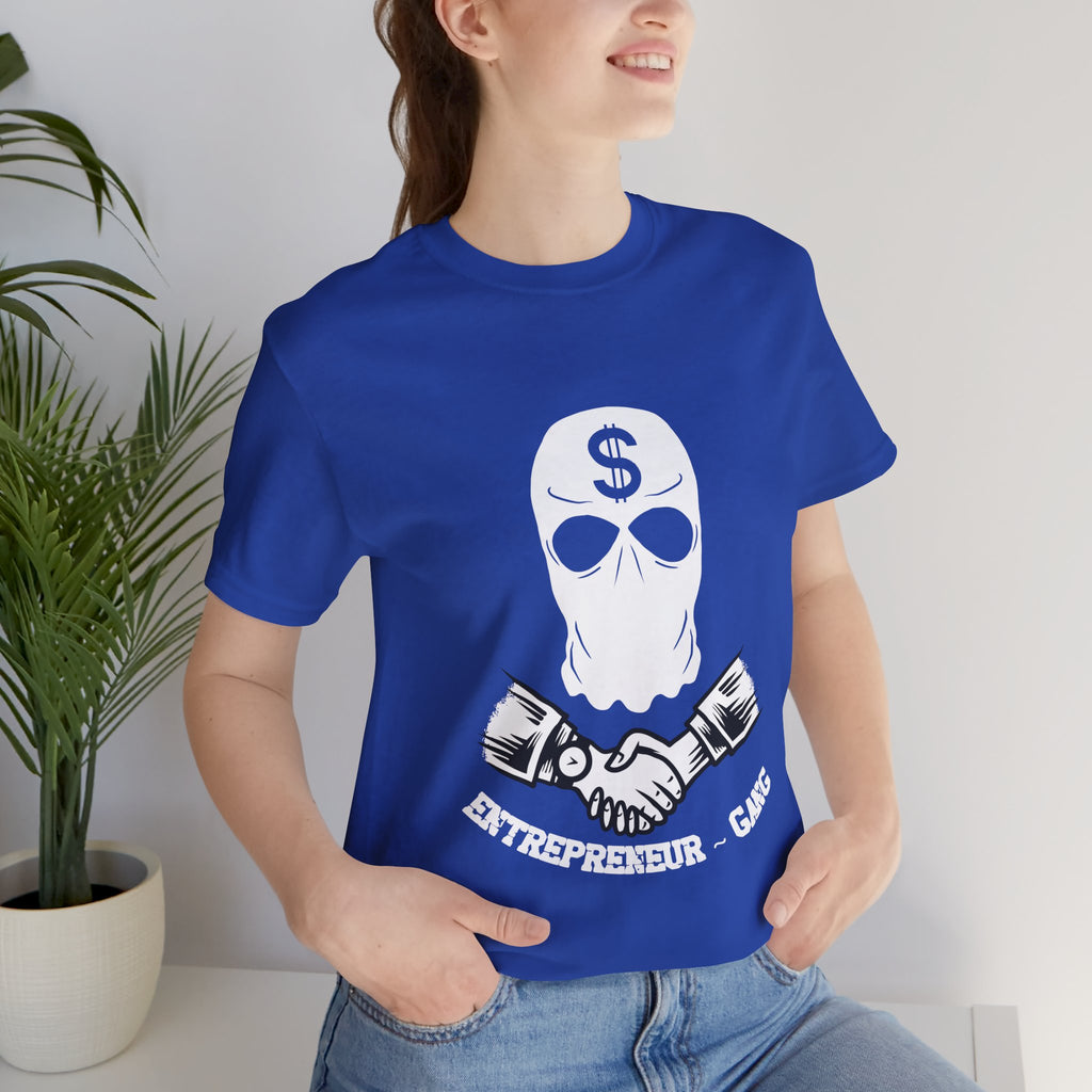Entrepreneur Gang T-Shirt — Skull Mask Money Logo Tee