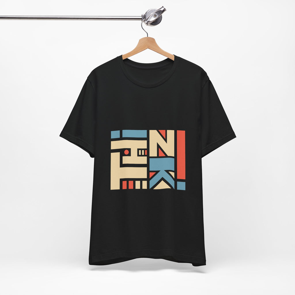 Geometric Retro Block Tee