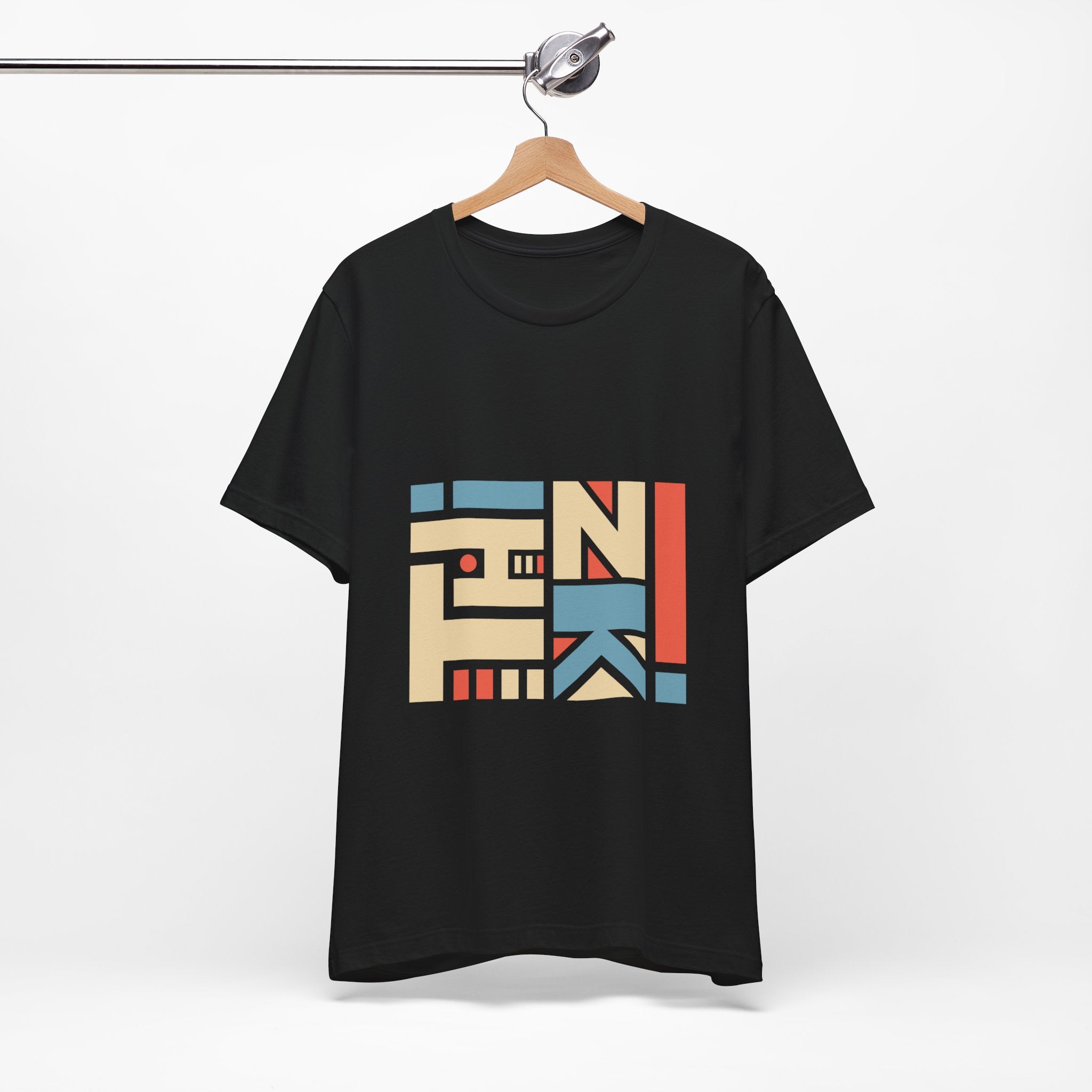 Geometric Retro Block Tee